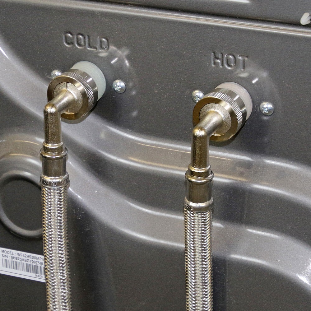 slide 6 of 6, EASTMAN 4-ft 3/4 -in FHT Inlet x 3/4 -in Hose thread Outlet Braided stainless steel Washing machine fill hose, 1 ct