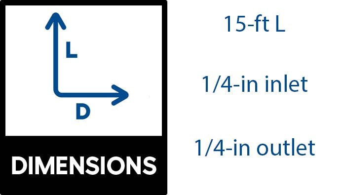 slide 2 of 5, EASTMAN 15-ft 1/4 -in Compression Inlet x 1/4 -in Compression Outlet PEX Ice maker installation kit, 1 ct