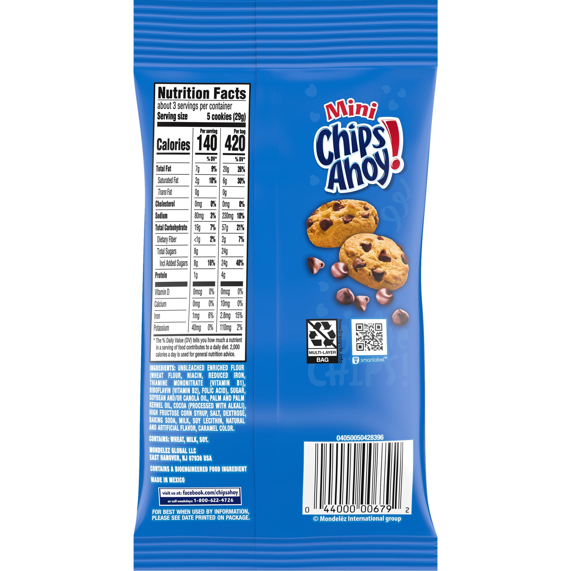 slide 2 of 6, Chips Ahoy! Chocolate Chip Cookies, 1 ct