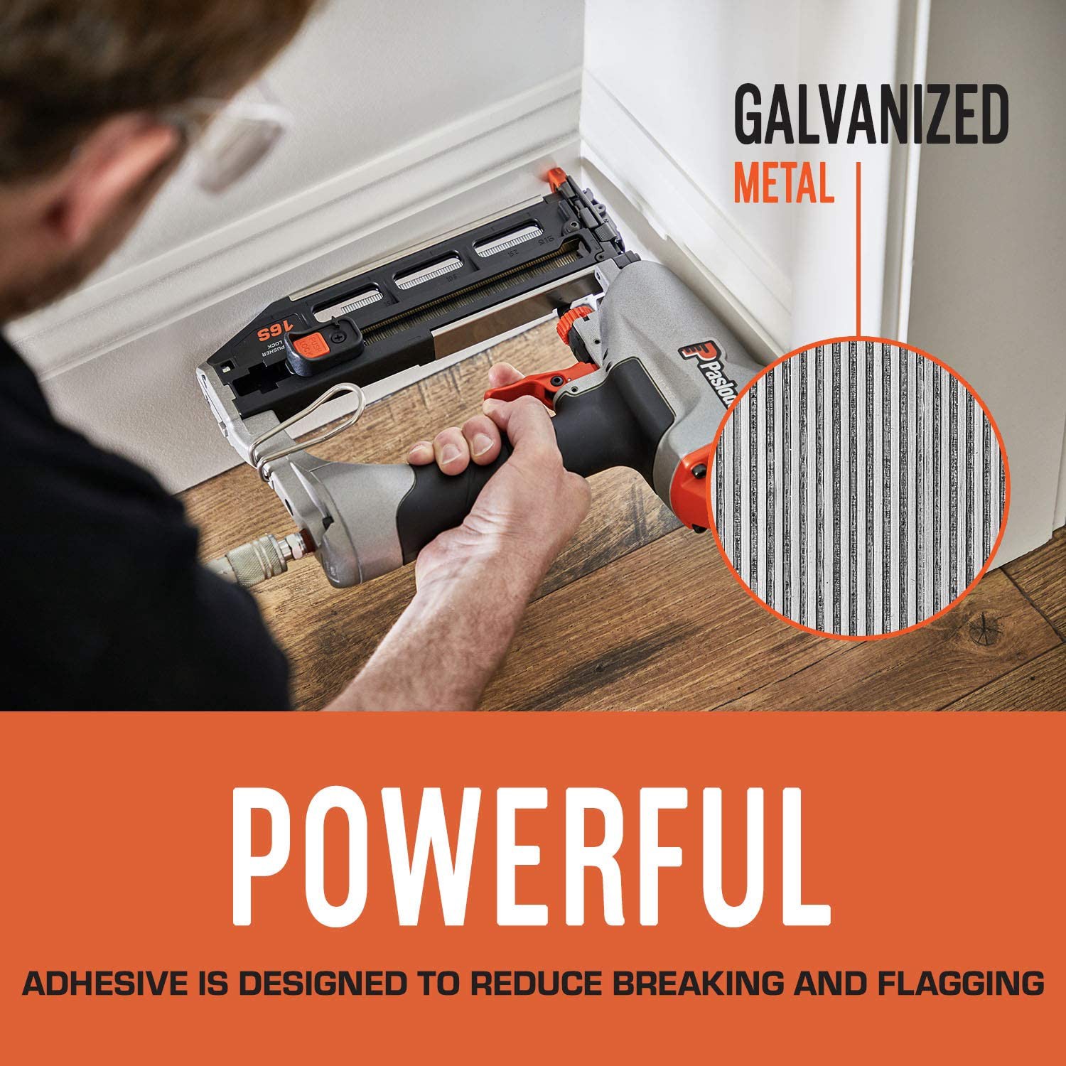 slide 6 of 6, Paslode 2-in 18 -Gauge 6d Straight Galvanized Finish nails 2000 -Per Box, 1 ct