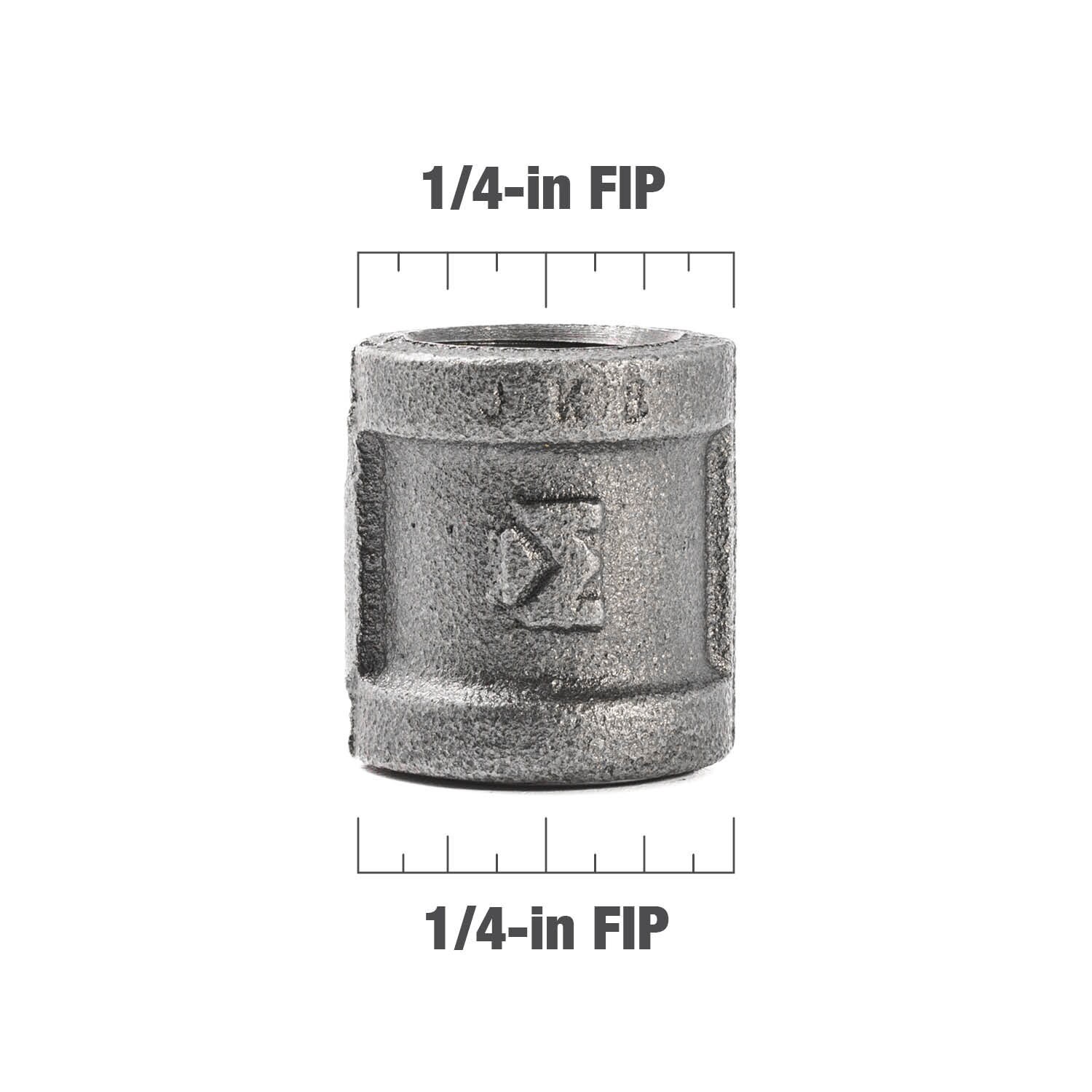 slide 4 of 6, RELIABILT 1/4-in Black Coupling, 1 ct