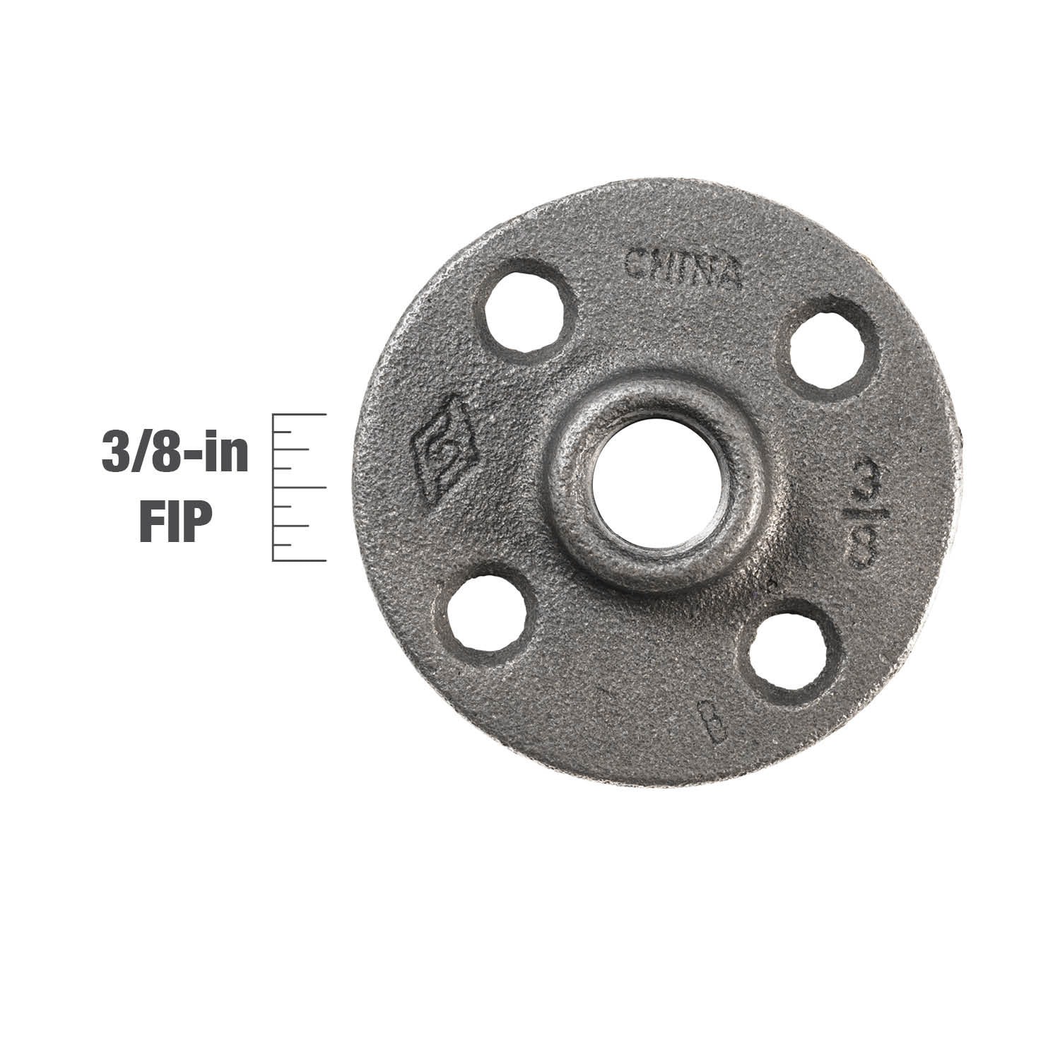 slide 6 of 6, RELIABILT 3/8-in Black Floor Flange, 1 ct