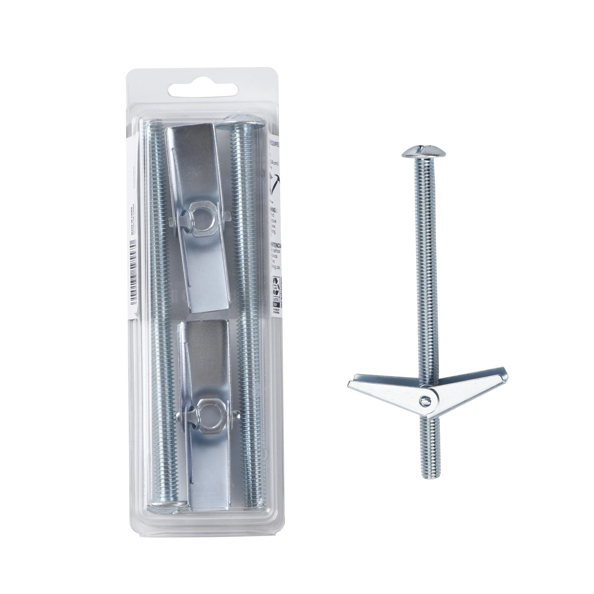 slide 4 of 6, Project Source 140-lb 3/8-in x 6-in Toggle Bolt Anchors with Screws Included 2.0 -Pack, 1 ct