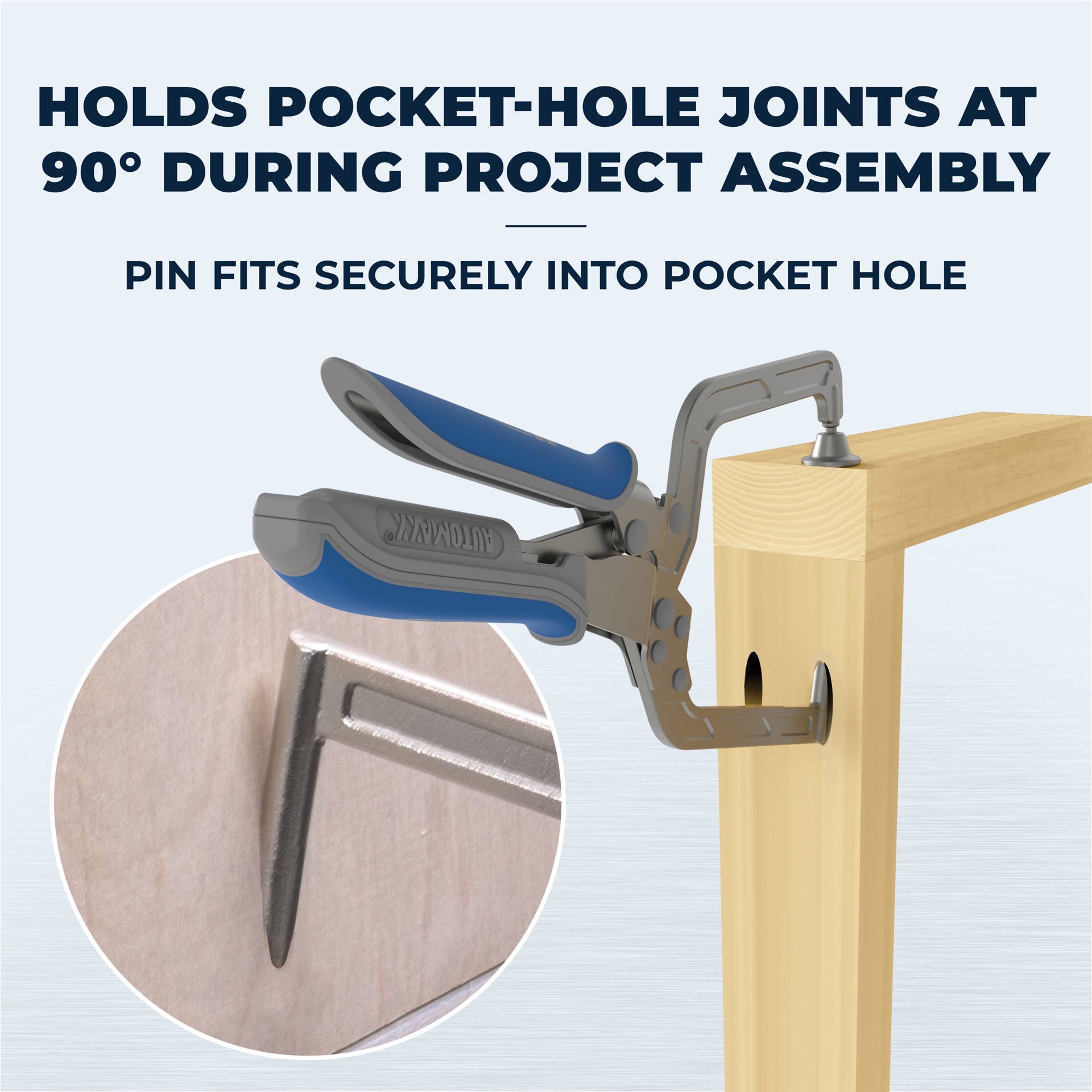 slide 4 of 6, Kreg 3-in Right Angle Clamp 400-lb Angle Clamp, 1 ct