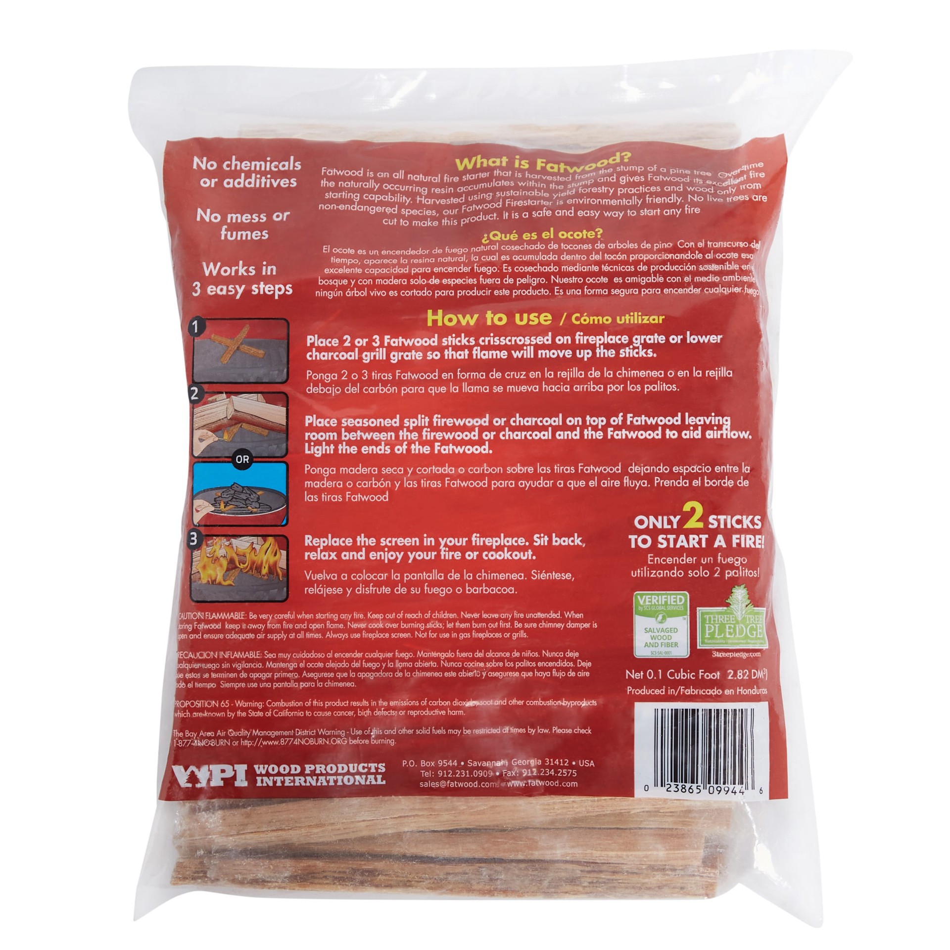 slide 4 of 5, BetterWood Products 4 pound fatwood 4-lb Natural Firestarter, 1 ct