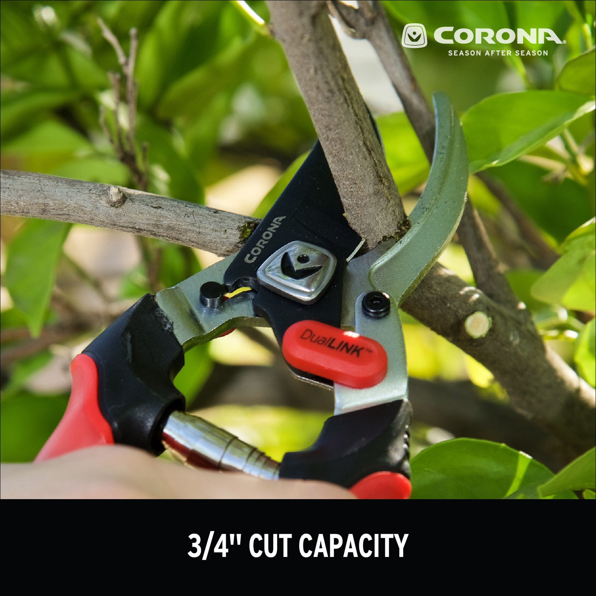 slide 5 of 6, Corona Carbon Steel Compound Bypass Hand Pruner with Standard Handle, 1 ct