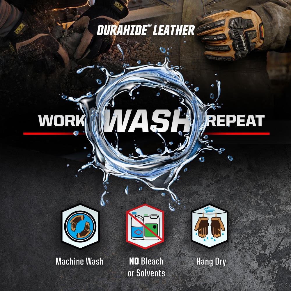 slide 6 of 6, MECHANIX WEAR Medium Black Leather 1 -Pairs, 1 ct