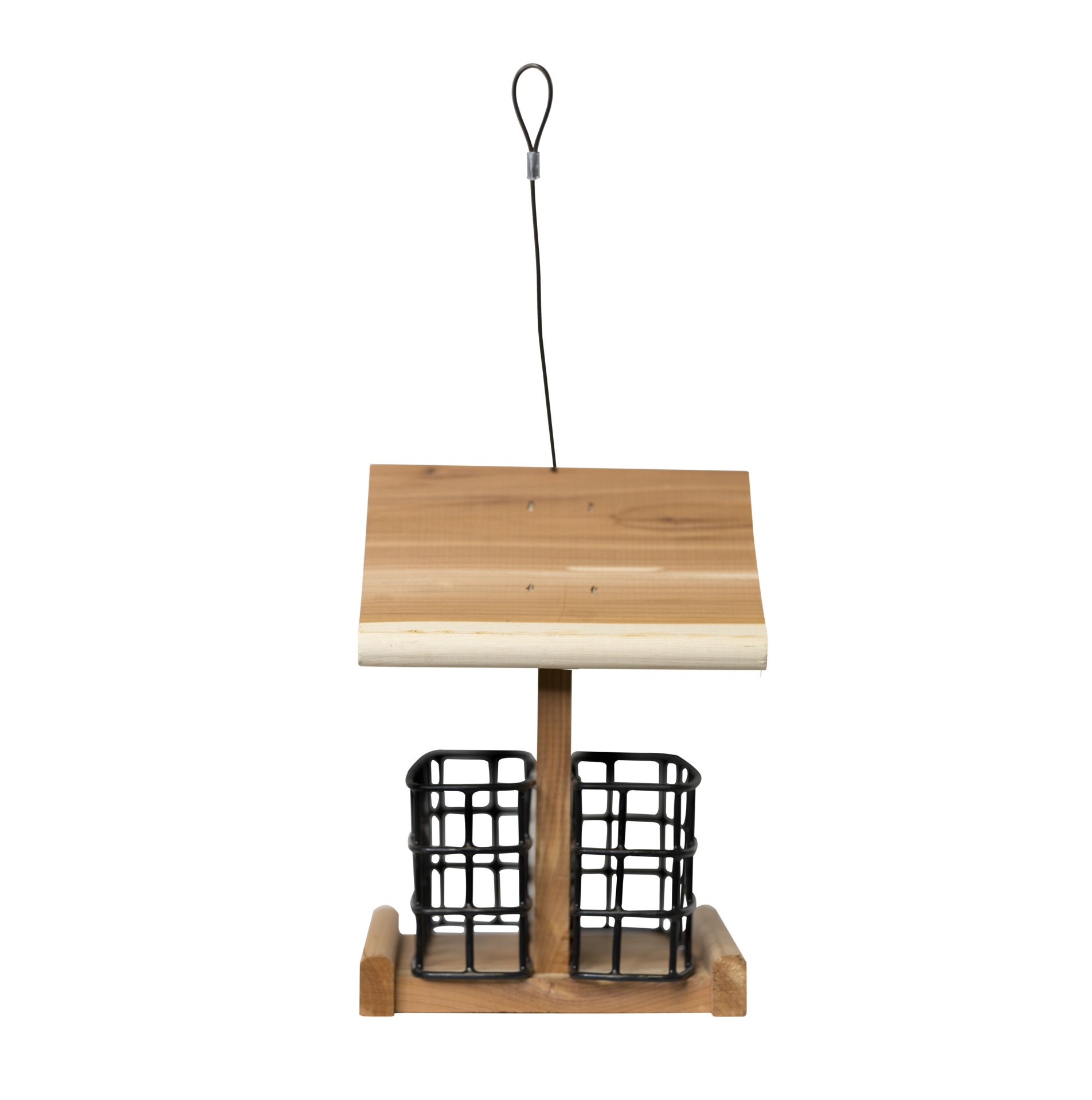 slide 3 of 5, HomeGrown Wood Hanging Suet Suet feeder - 2-cake Capacity, 1 ct