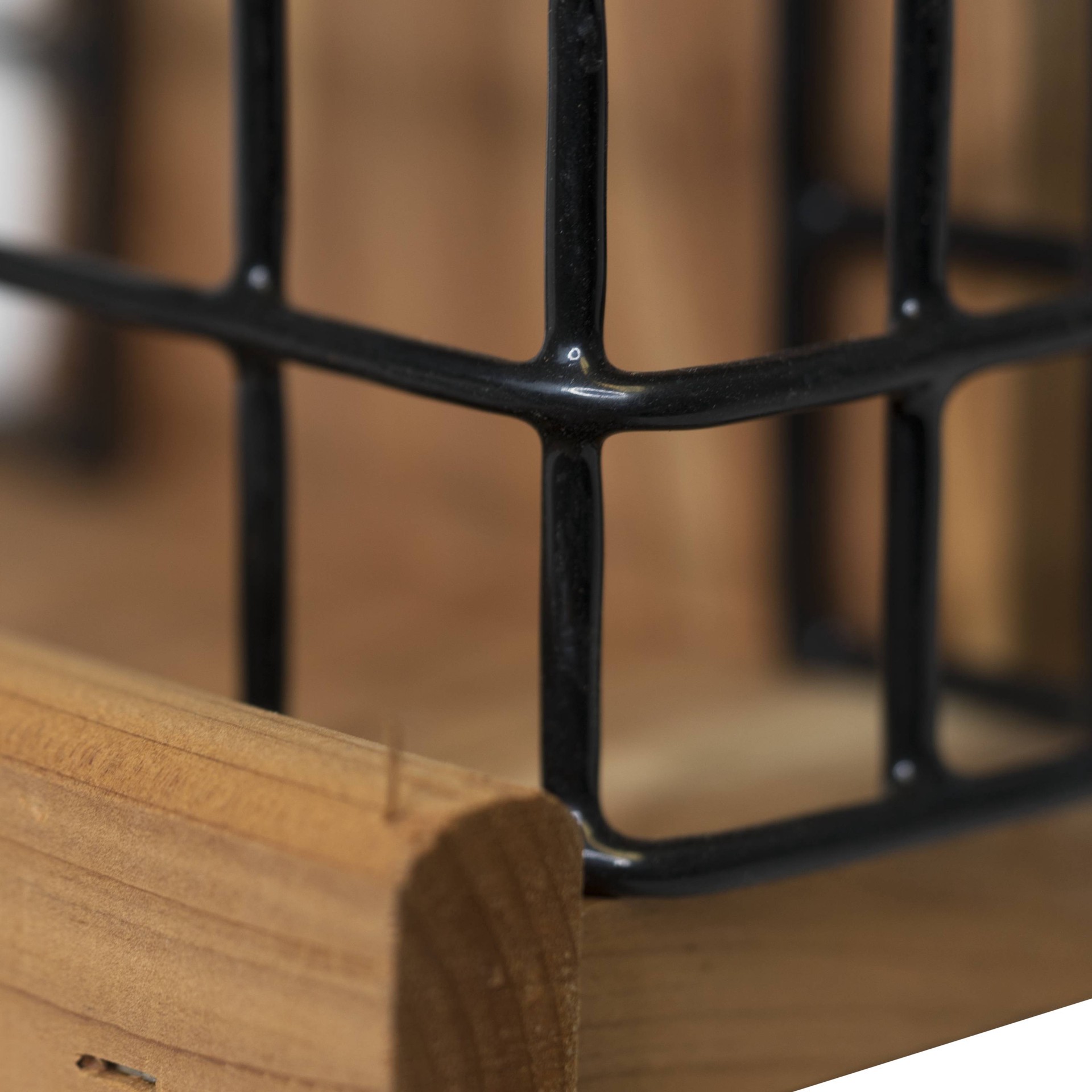 slide 5 of 5, HomeGrown Wood Hanging Suet Suet feeder - 2-cake Capacity, 1 ct