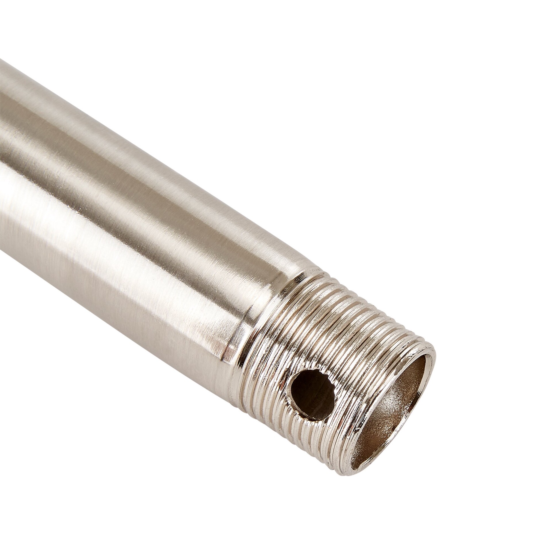 slide 2 of 4, Harbor Breeze 4-in Brushed nickel Steel Indoor/Outdoor Ceiling Fan Downrod, 1 ct