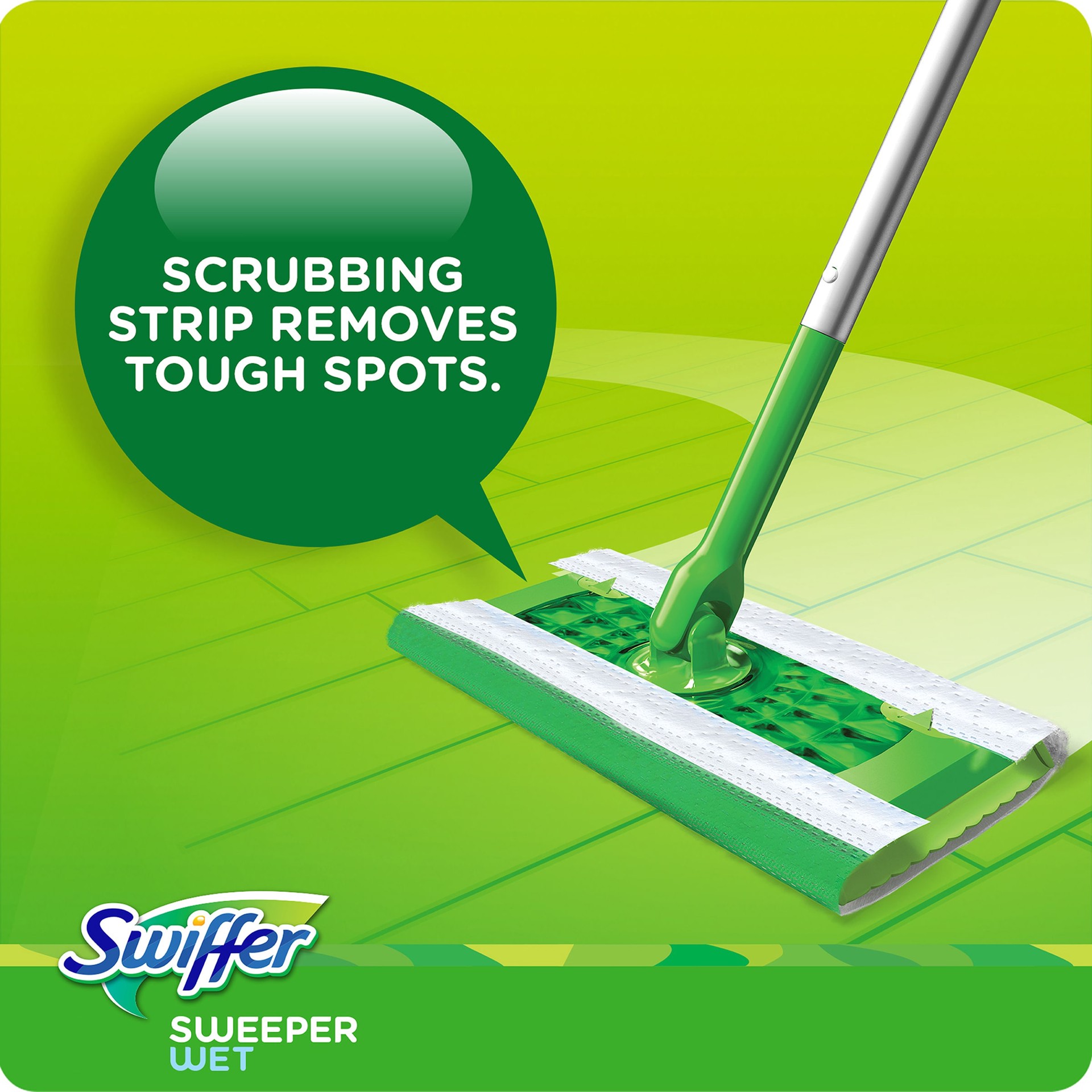 slide 2 of 6, Swiffer Sweeper Wet Mopping Cloths Gain Microfiber Refill 24 -Pack, 1 ct
