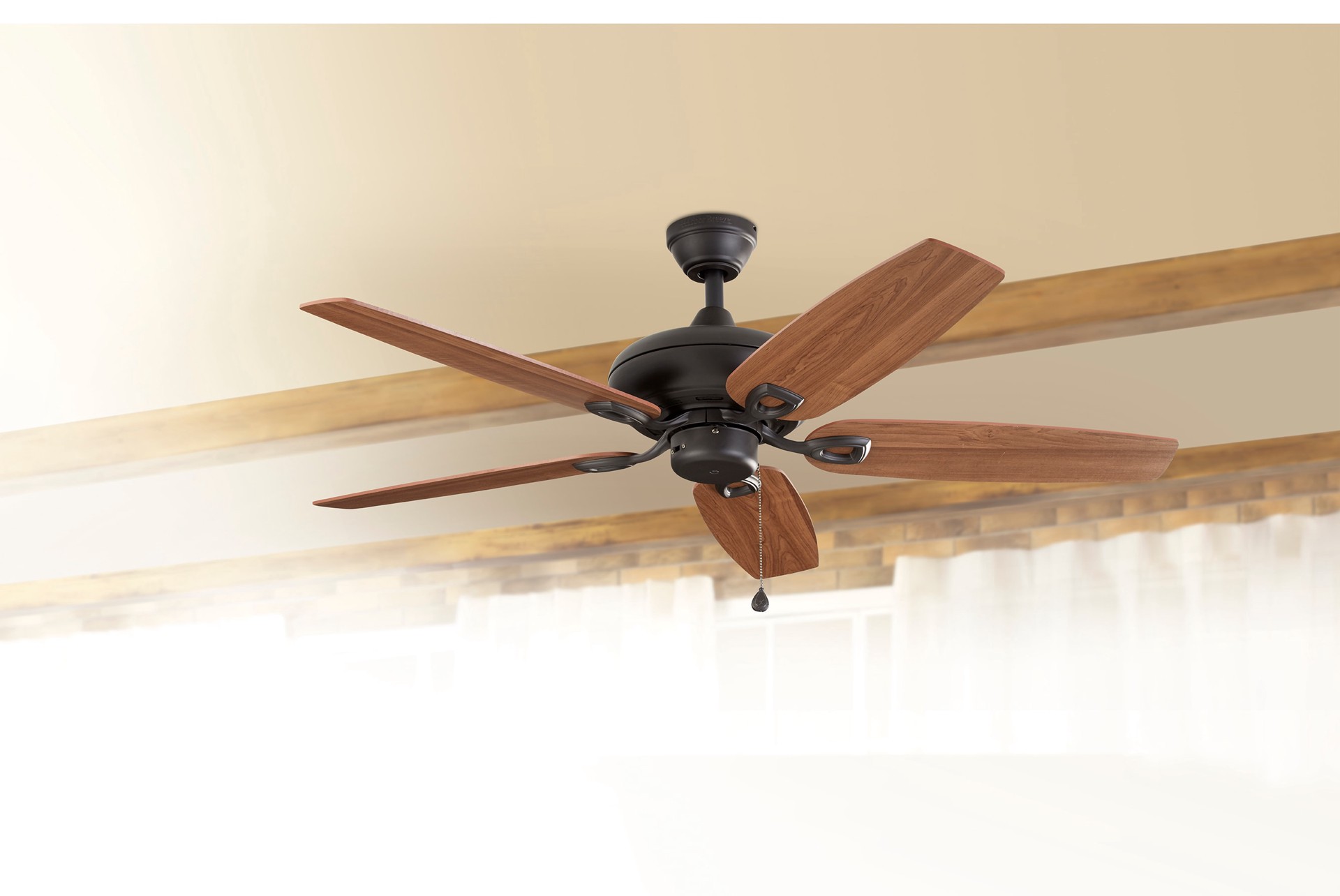 slide 2 of 6, Harbor Breeze Coastal Creek 52-in Bronze with Toffee/cocoa Blades Ceiling Fan With Light 5 -Blade, 1 ct