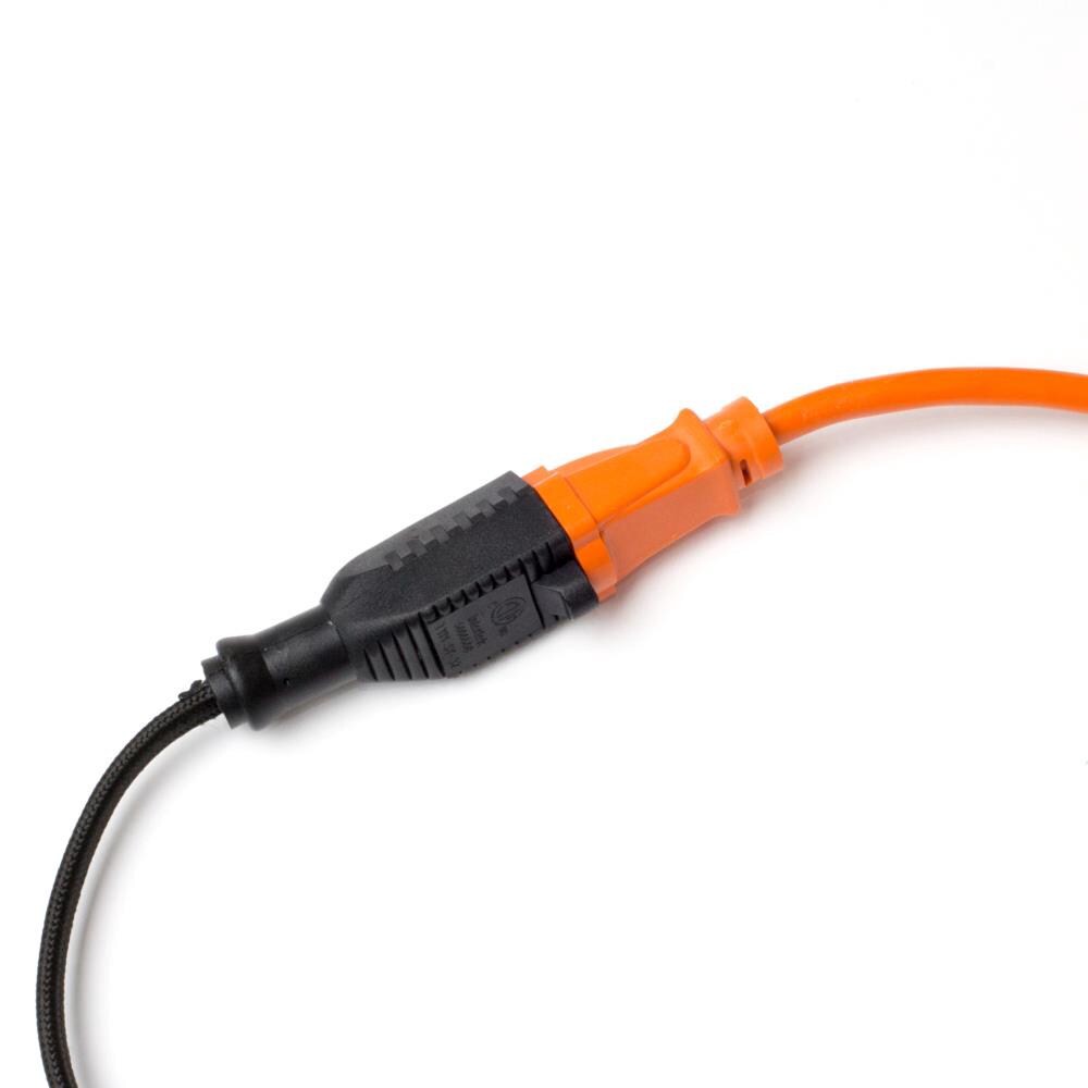 slide 4 of 6, Globe Electric Designer Cord 7-ft 16 / 3 2 Prong Black SPT2-B Light Duty General Extension Cord, 1 ct