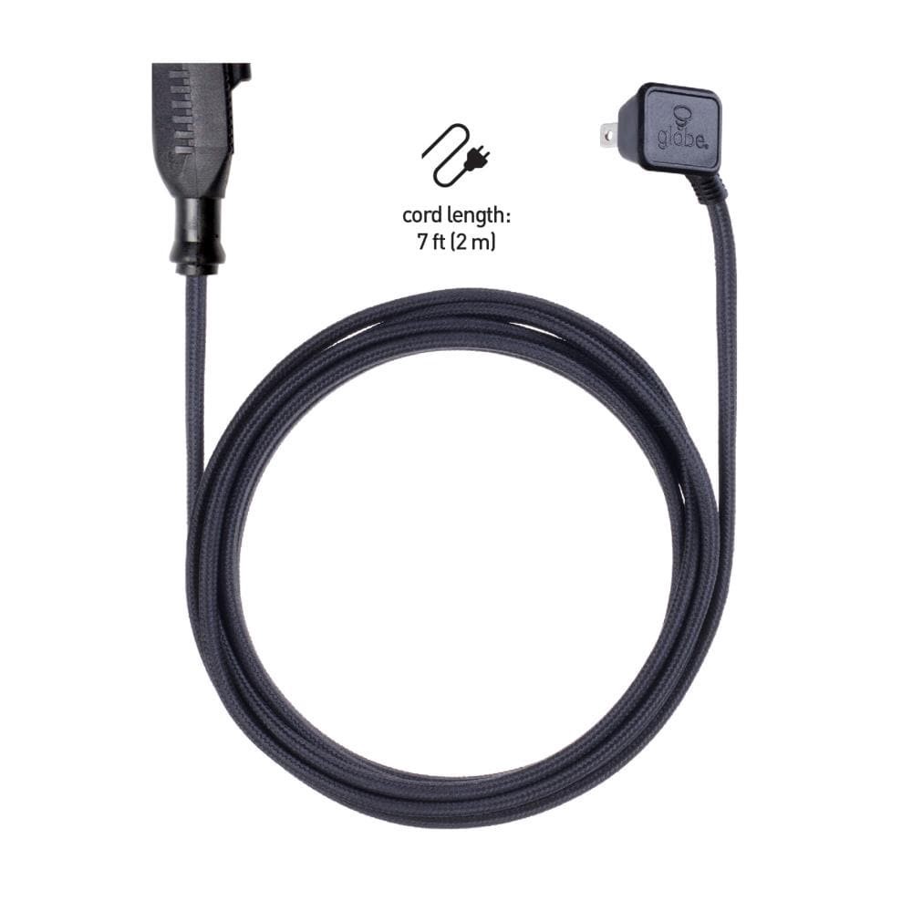 slide 6 of 6, Globe Electric Designer Cord 7-ft 16 / 3 2 Prong Black SPT2-B Light Duty General Extension Cord, 1 ct