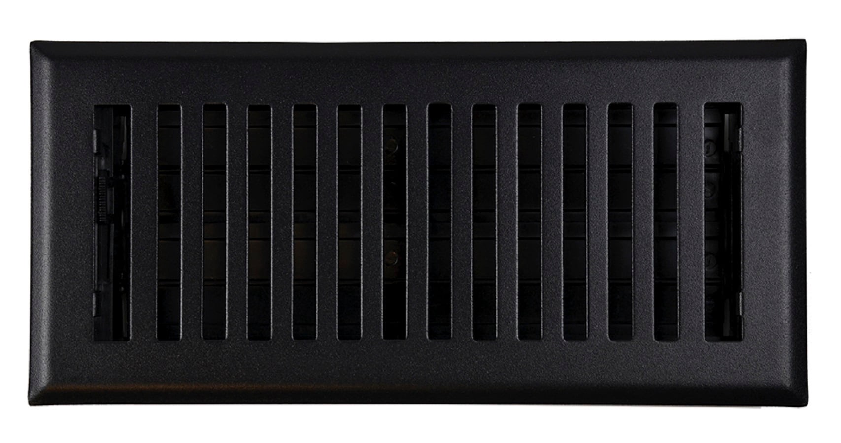 slide 1 of 2, Accord Ventilation 4-in x 10-in Maximum Airflow Steel Matte Black Floor Register, 1 ct