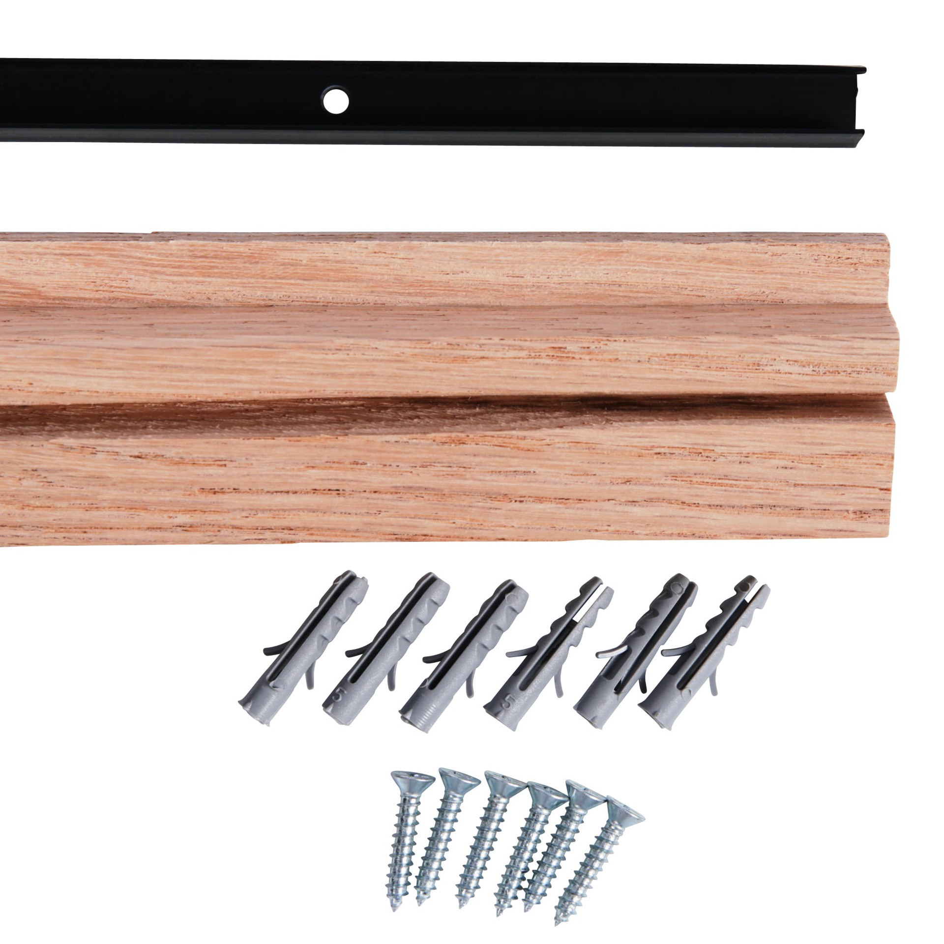 slide 3 of 6, M-D Unfinished 36-in L Unfinished Oak Solid wood Floor Transition Strip Floor Moulding Trim, 1 ct