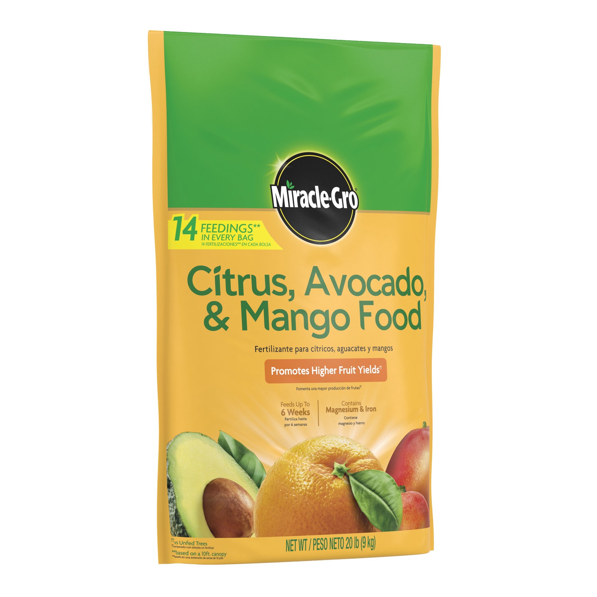 slide 3 of 5, Miracle-Gro Citrus, Avocado, and Mango 20-lb 6-4-6 Tree Food, 1 ct