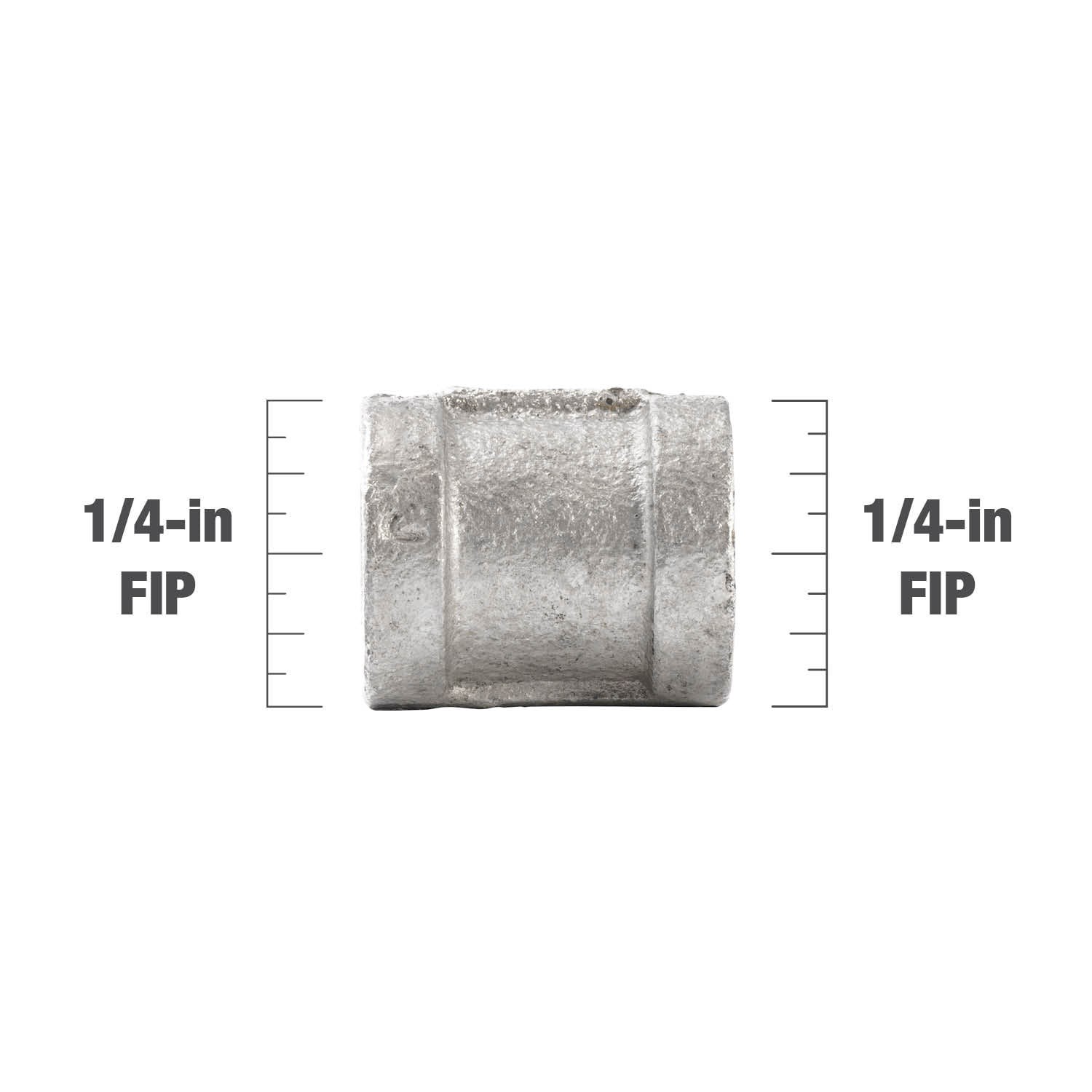slide 6 of 6, RELIABILT 1/4-in Galvanized Coupling, 1 ct