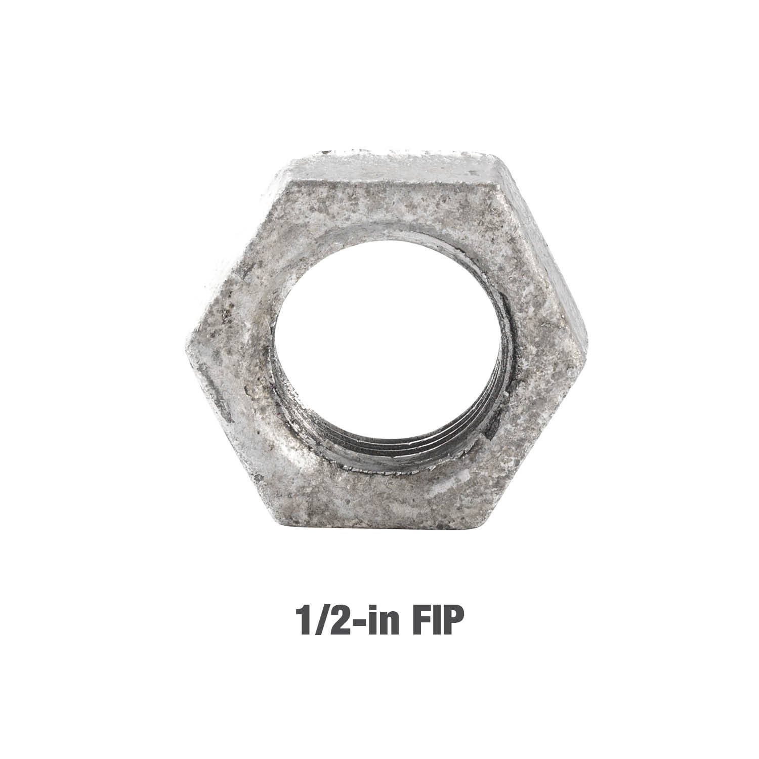 slide 3 of 5, RELIABILT 1/2-in Galvanized Lock Nut, 1 ct