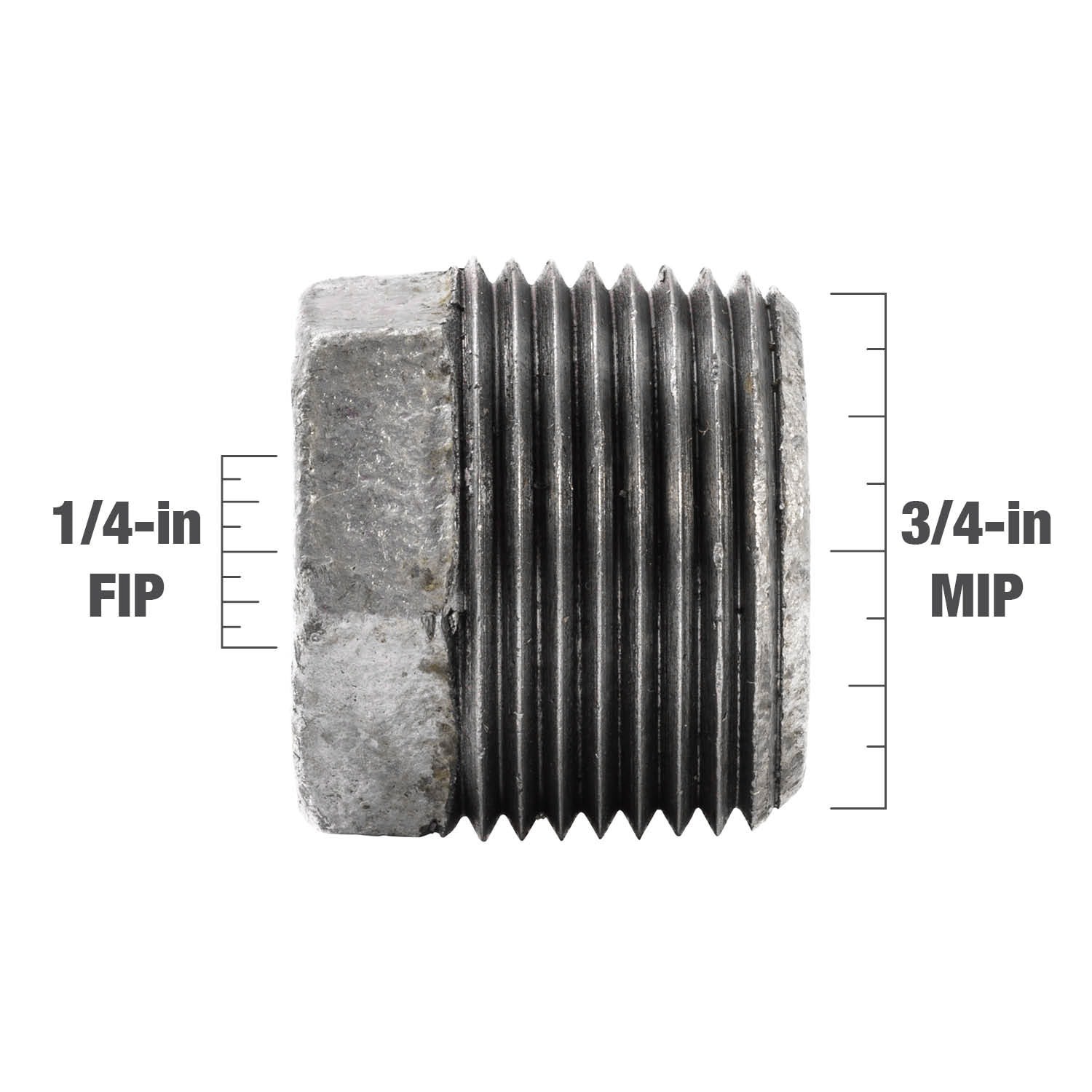 slide 6 of 6, RELIABILT 3/4-in x 1/4-in Galvanized Hex Bushing, 1 ct