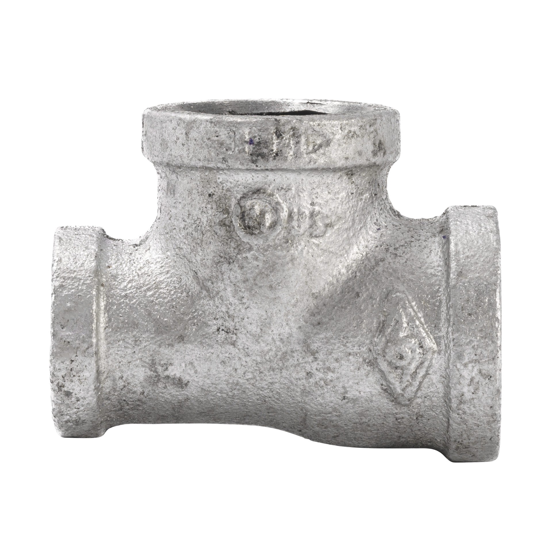 slide 2 of 6, RELIABILT 3/4-in x 1/2-in x 3/4-in Galvanized Reducing Tee, 1 ct