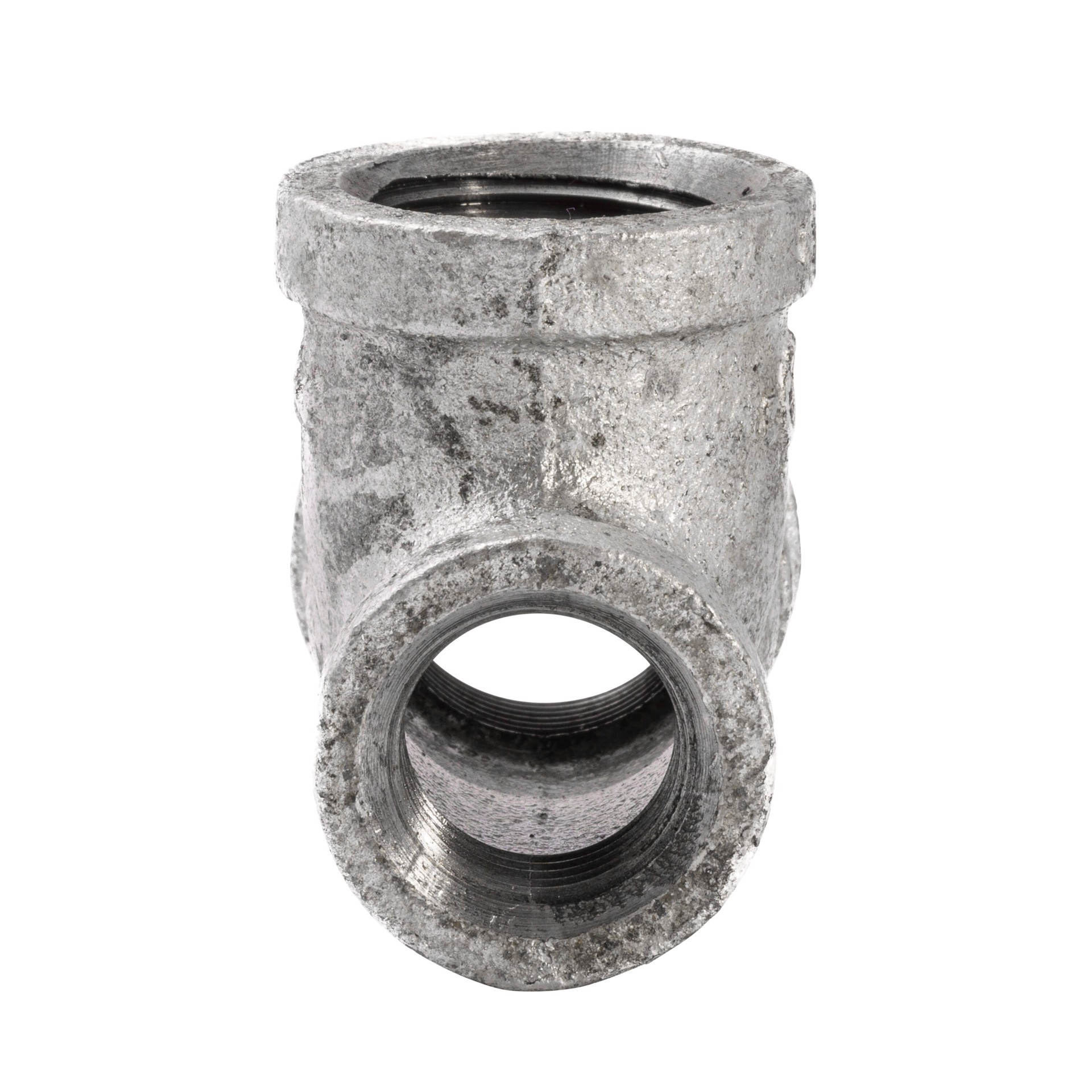 slide 3 of 6, RELIABILT 3/4-in x 1/2-in x 3/4-in Galvanized Reducing Tee, 1 ct