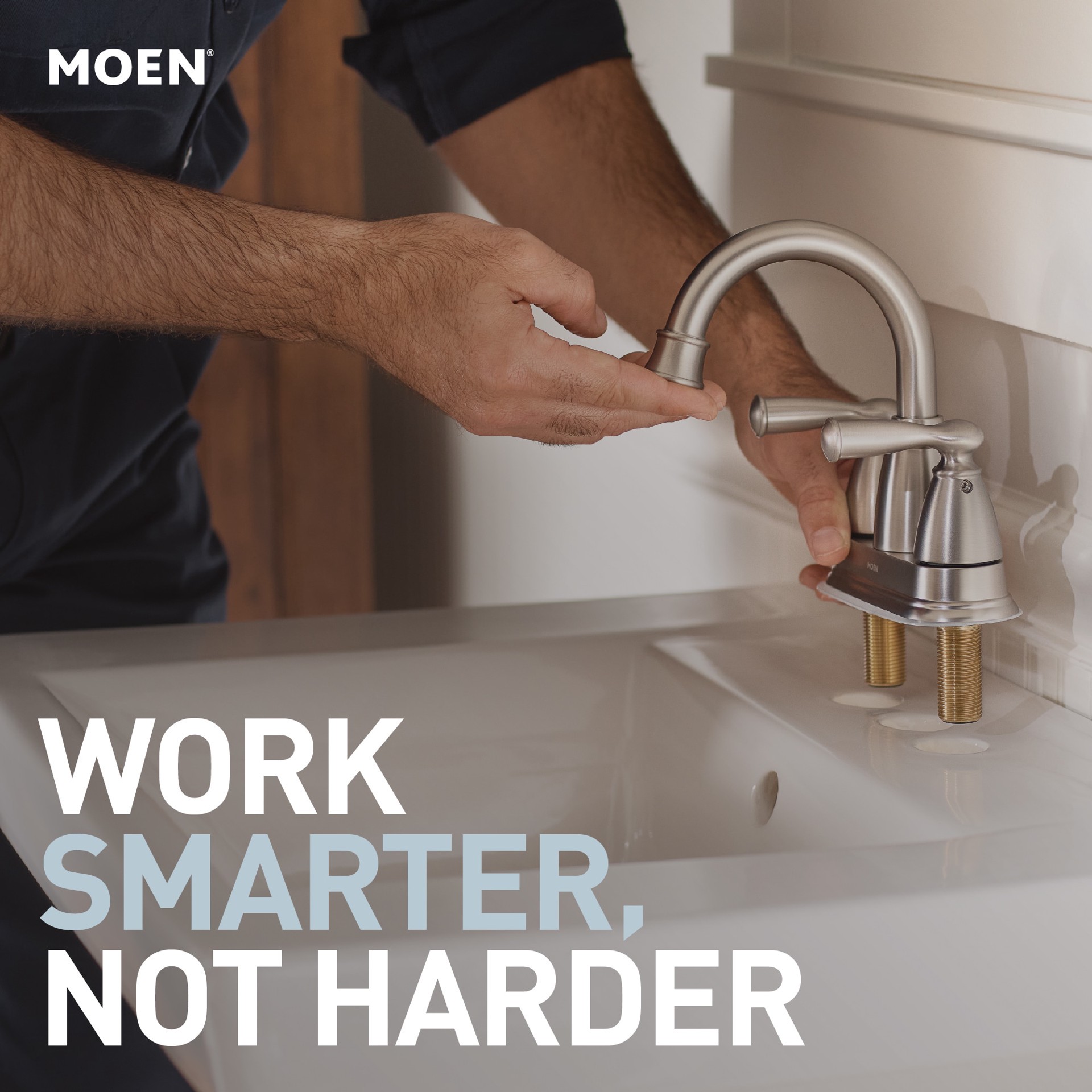 slide 4 of 6, Moen Adler Chrome 1-handle Multi-function 3.5-in Round Shower Faucet with Valve, 1 ct