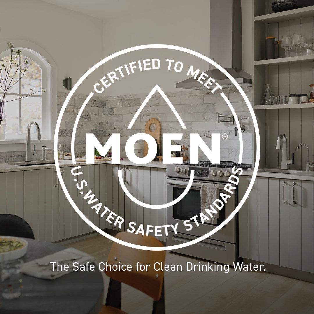 slide 5 of 6, Moen Adler Chrome 3-handle Single function 4-in Round Bathtub and shower Faucet with Valve, 1 ct