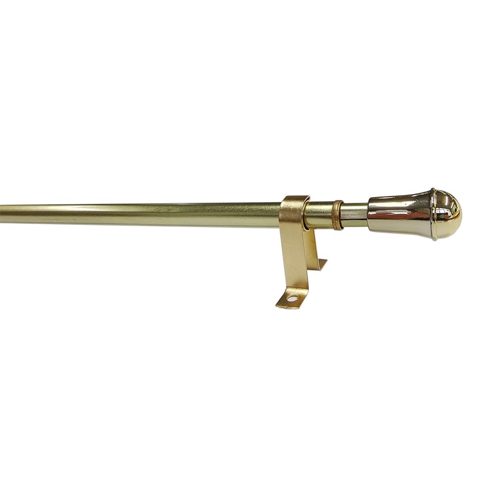 slide 4 of 6, Project Source 28-in to 48-in Brass Steel Sash Rod with Finials, 1 ct
