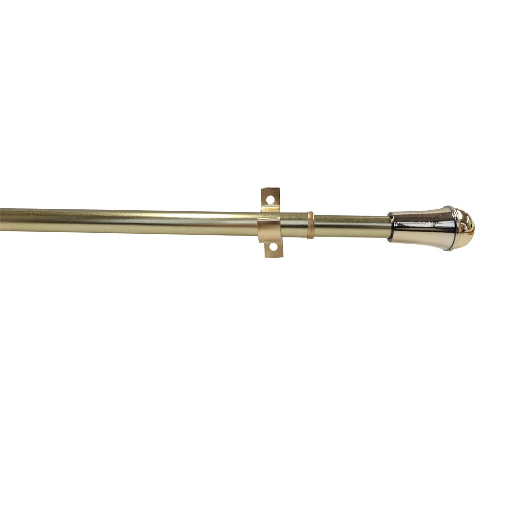 slide 5 of 6, Project Source 28-in to 48-in Brass Steel Sash Rod with Finials, 1 ct