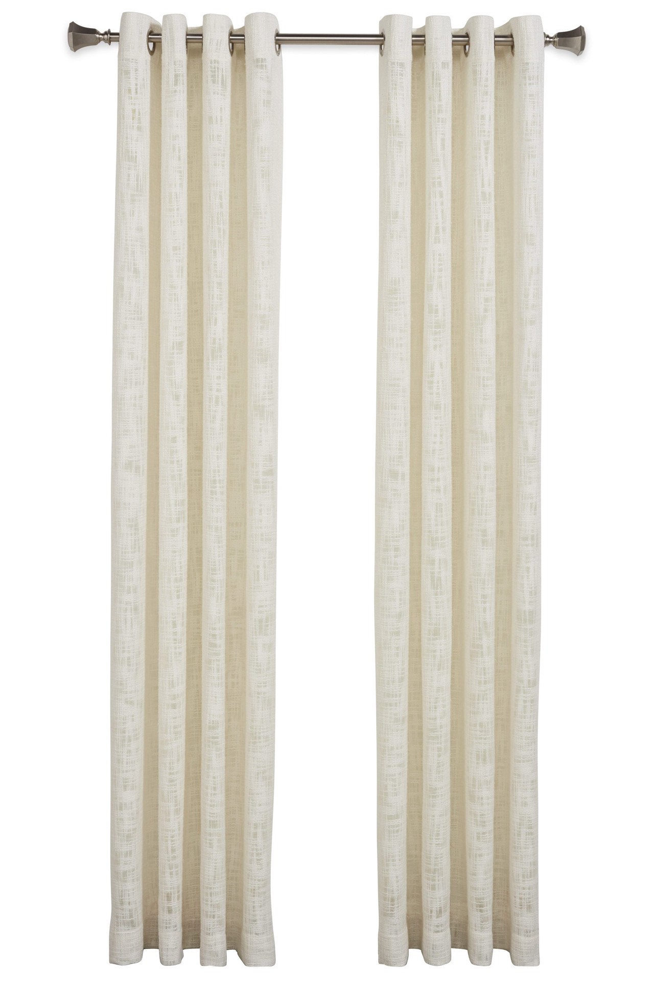 slide 4 of 6, allen + roth 84-in Natural Light filtering Grommet Single curtain panel, 1 ct