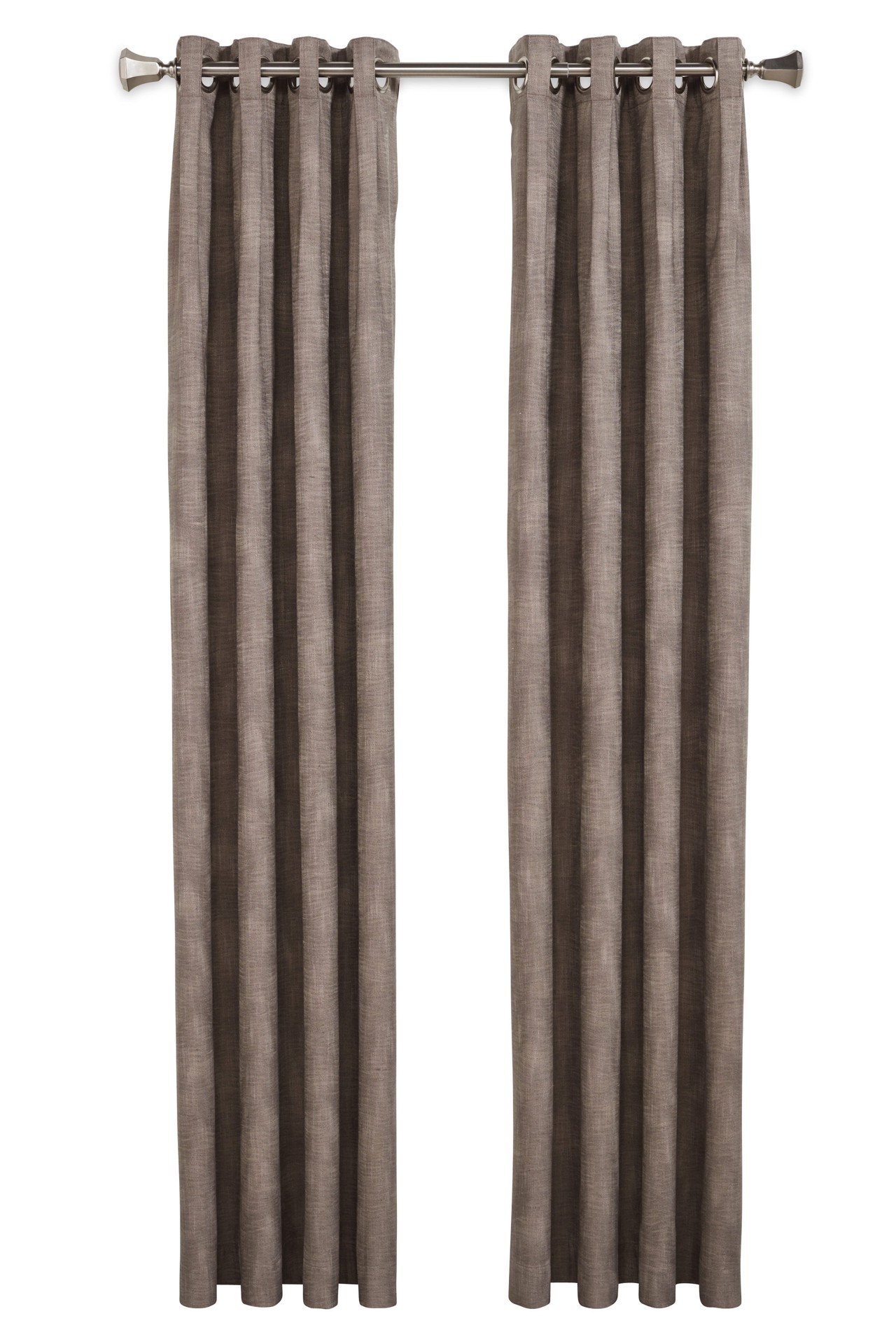 slide 4 of 6, allen + roth 84-in Sand Room darkening Thermal lined Grommet Single curtain panel, 1 ct