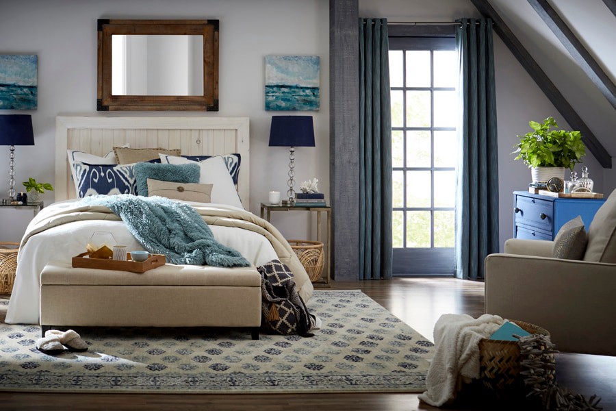 slide 2 of 6, allen + roth 84-in Mineral Room darkening Thermal lined Grommet Single curtain panel, 1 ct