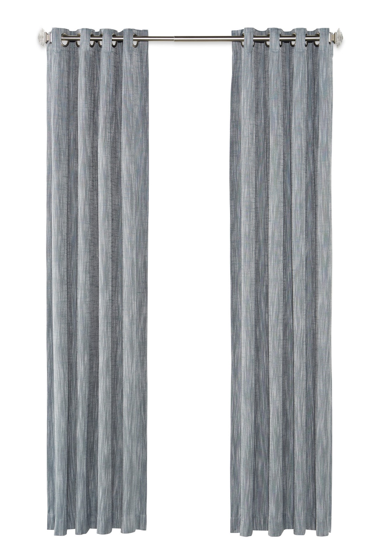 slide 6 of 6, allen + roth 84-in Mineral Room darkening Thermal lined Grommet Single curtain panel, 1 ct