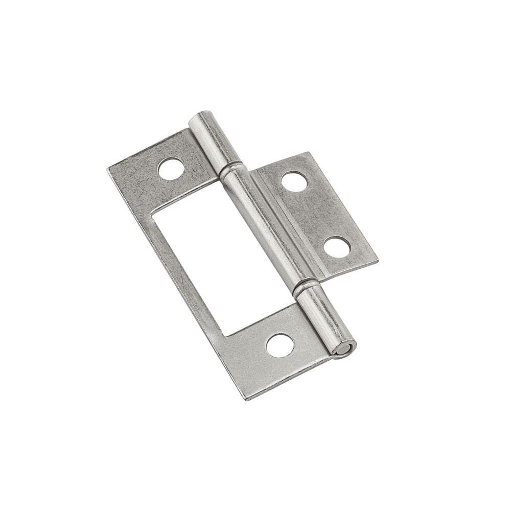 slide 1 of 6, RELIABILT 3-in Satin chrome Non-Mortise Bi-Fold Door Hinge 2 -Pack, 1 ct