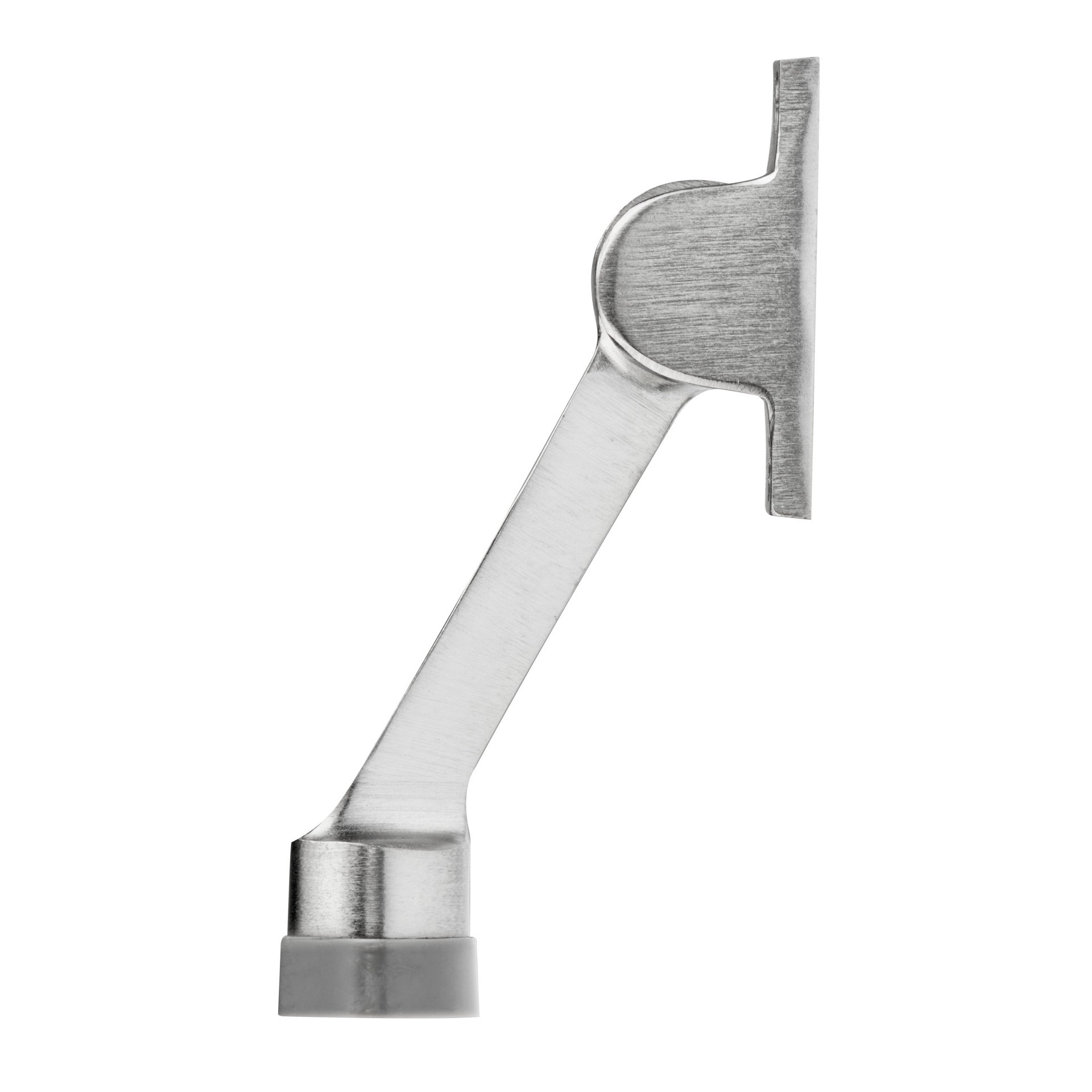 slide 2 of 6, National Hardware 4-in Satin chrome Kick-down Door Stop, 1 ct