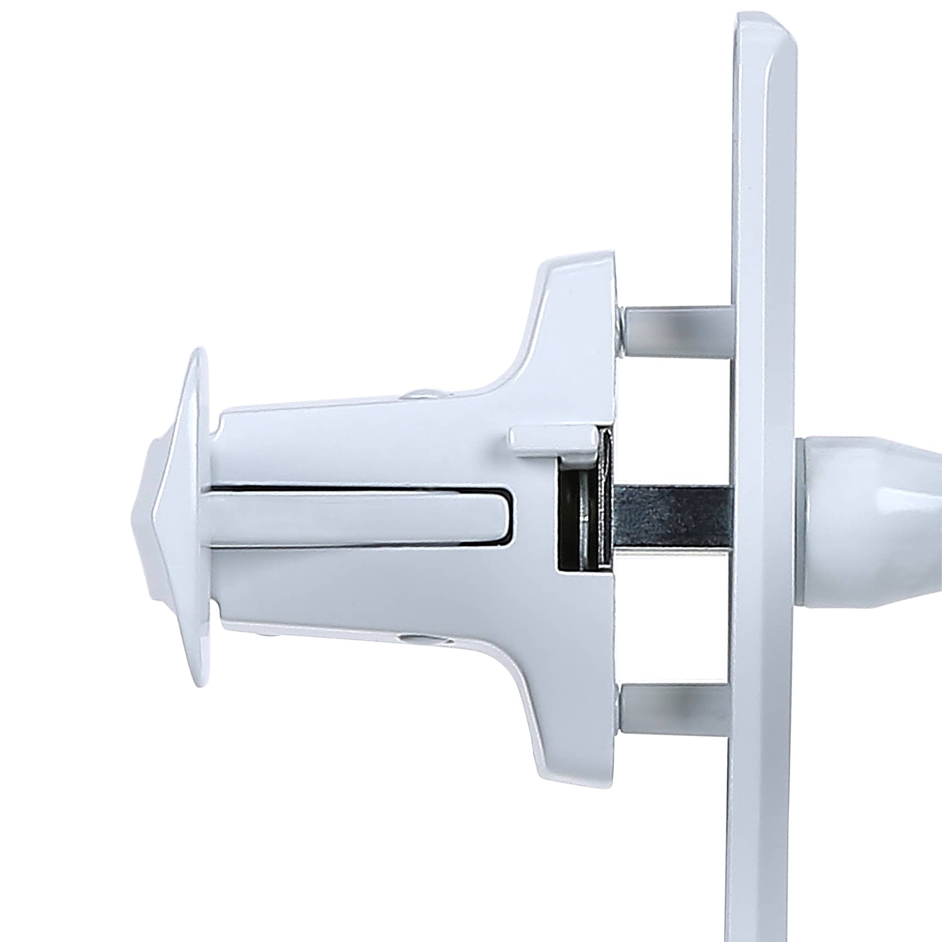 slide 4 of 6, WRIGHT PRODUCTS Gloss White Lockable Screen/Storm door Replacement Handleset, 1 ct