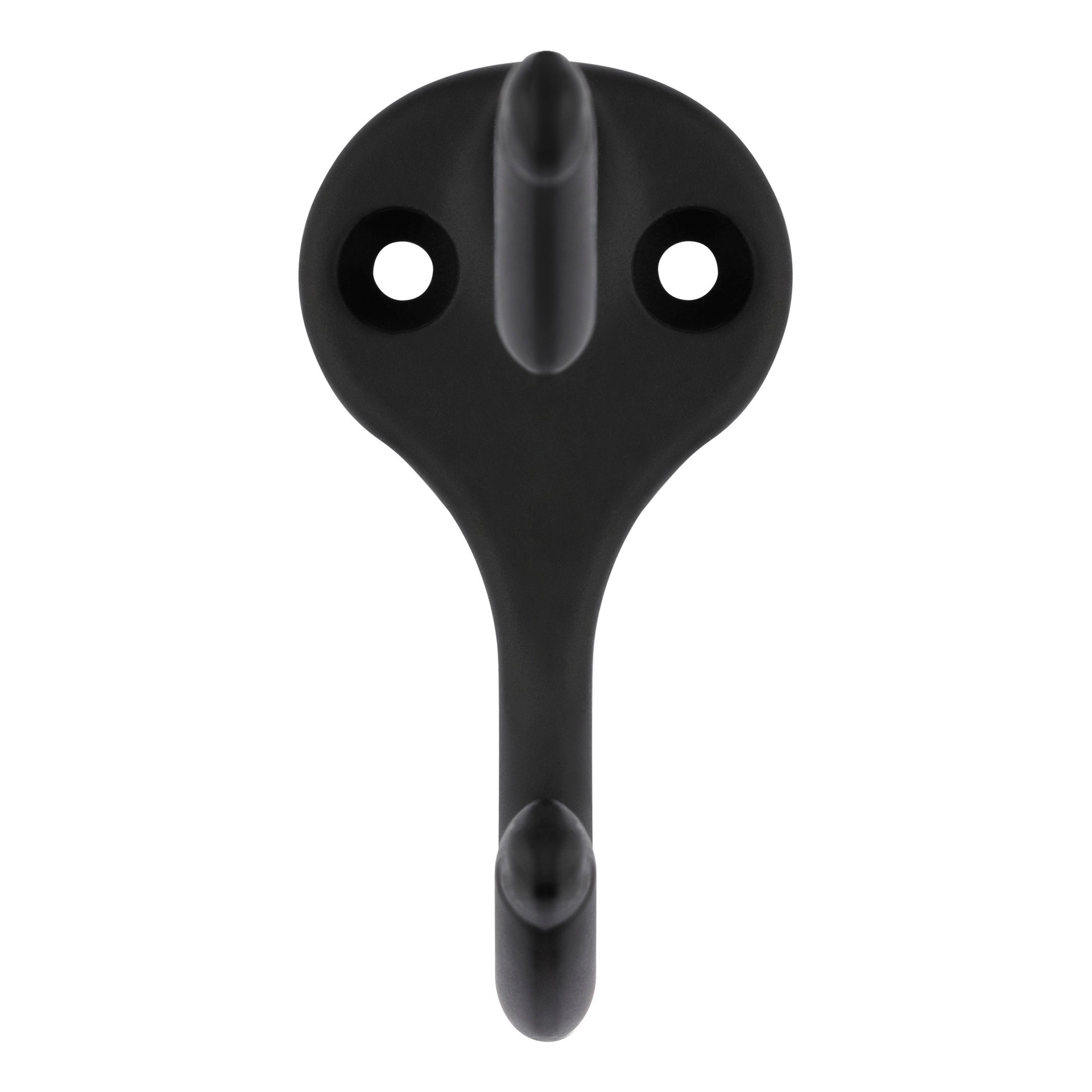 slide 2 of 6, RELIABILT 2 -Hook 1.21-in x 1.75-in H Oil Rubbed Bronze Decorative Wall Hook ( 30.0-lb Capacity), 1 ct