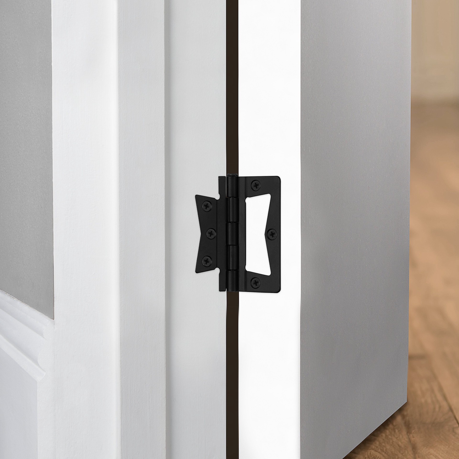 slide 6 of 6, RELIABILT 3.5-in Oil-rubbed bronze Non-Mortise Bi-Fold Door Hinge 2 -Pack, 1 ct