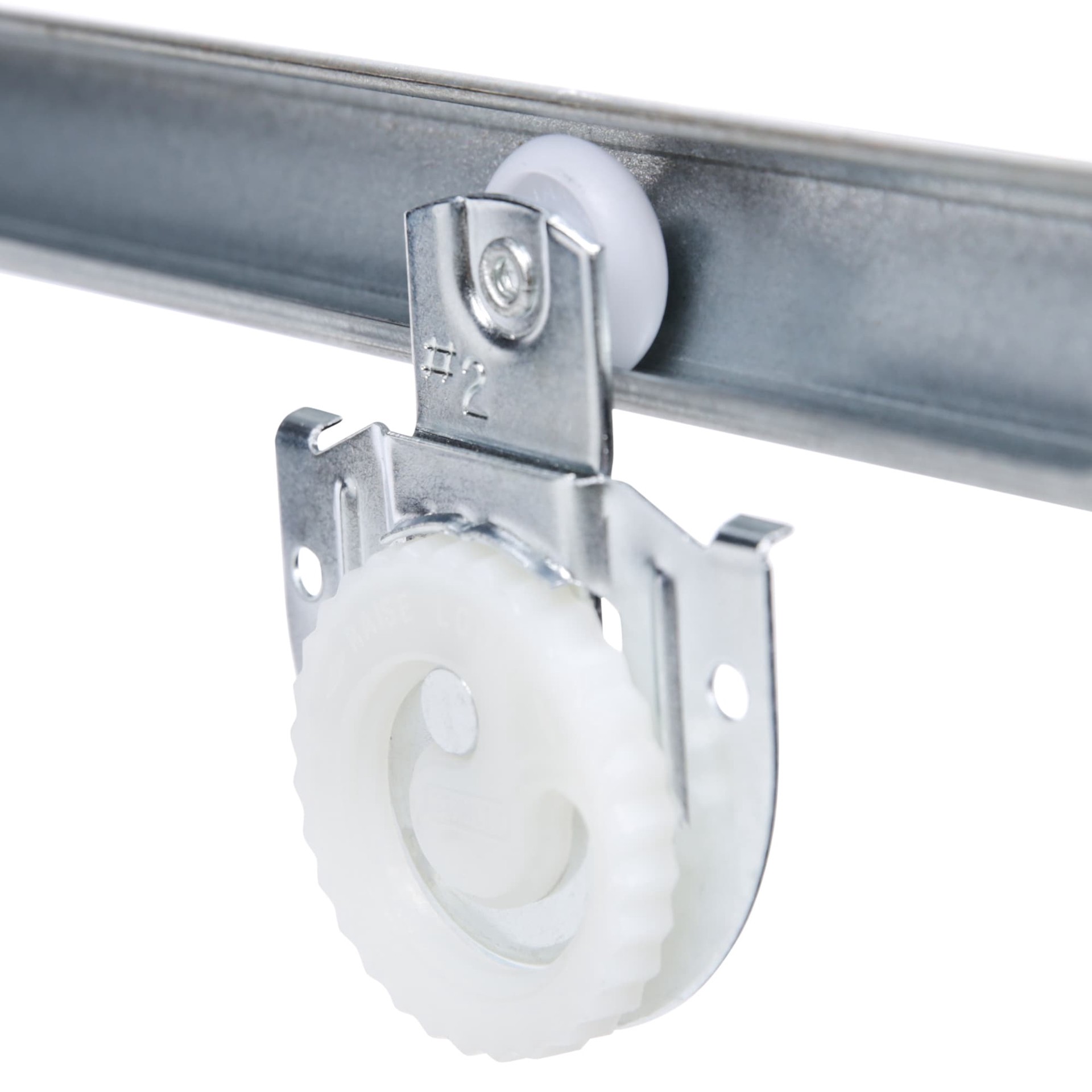 slide 2 of 6, National Hardware 8 -Piece 60.0-in Bi-pass door Sliding Closet Door Track kit, 1 ct