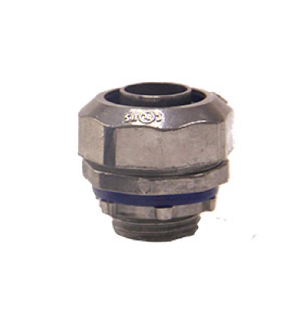 slide 1 of 1, Southwire 1/2-in Flexible / IMC / Liquid Tight Galvanized steel Screw-in Connector Conduit Fittings, 1 ct