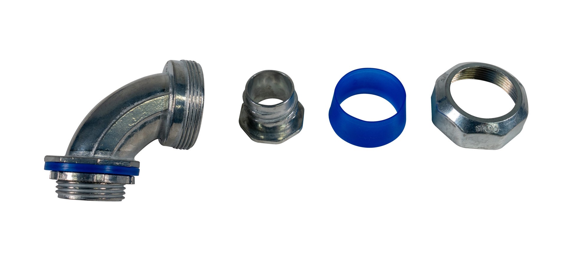 slide 2 of 6, Southwire 3/4-in 90 -Degree Liquid Tight Die cast zinc Screw-in Connector Conduit Fittings, 1 ct