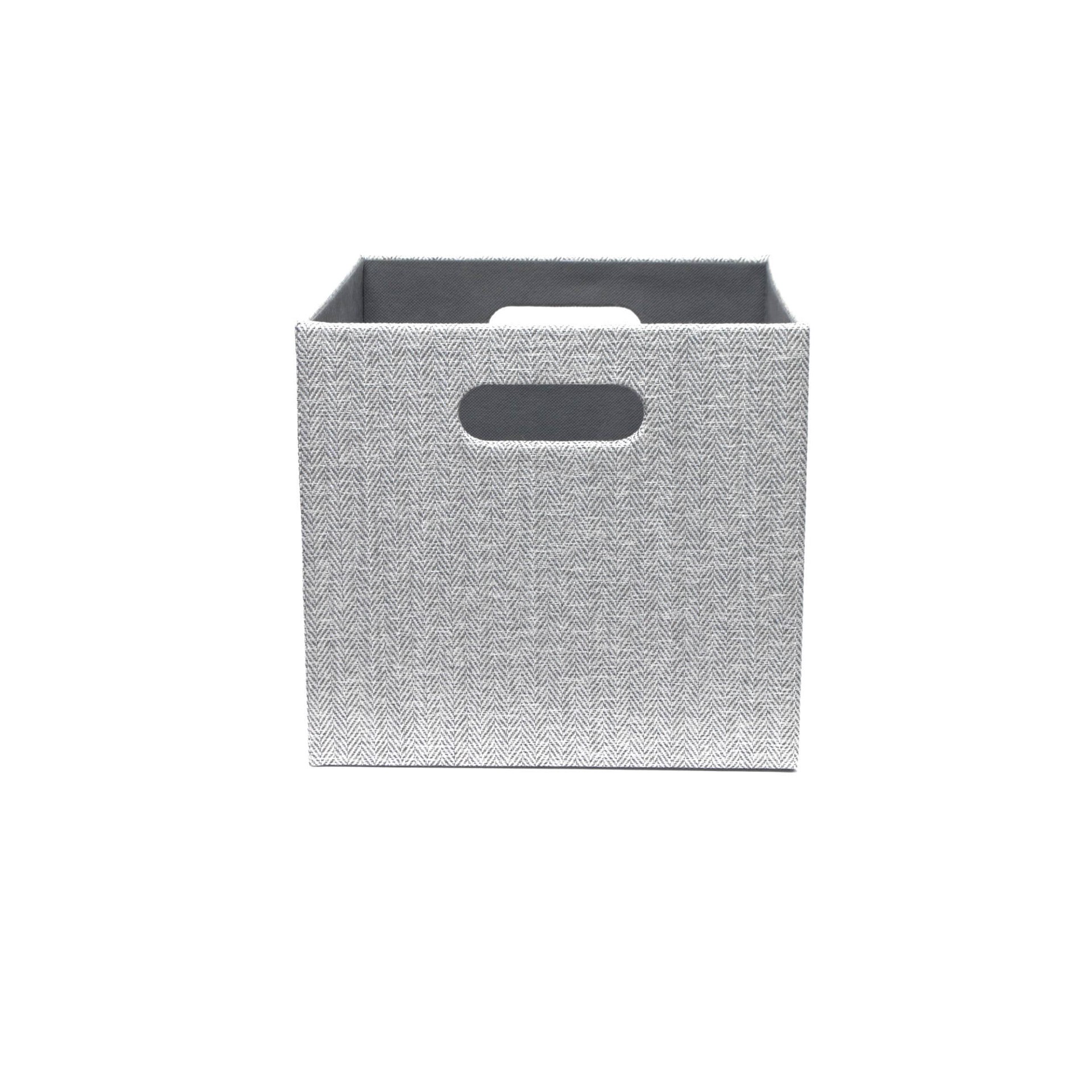 slide 3 of 6, allen + roth 9.69-in H x 10.69-in W x 11.69-in D Gray Stackable Polypropylene 1 Cube, 1 ct