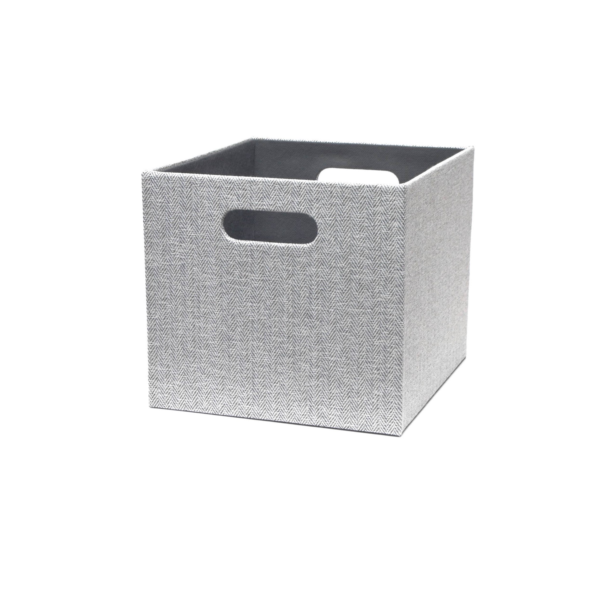 slide 1 of 6, allen + roth 9.69-in H x 10.69-in W x 11.69-in D Gray Stackable Polypropylene 1 Cube, 1 ct