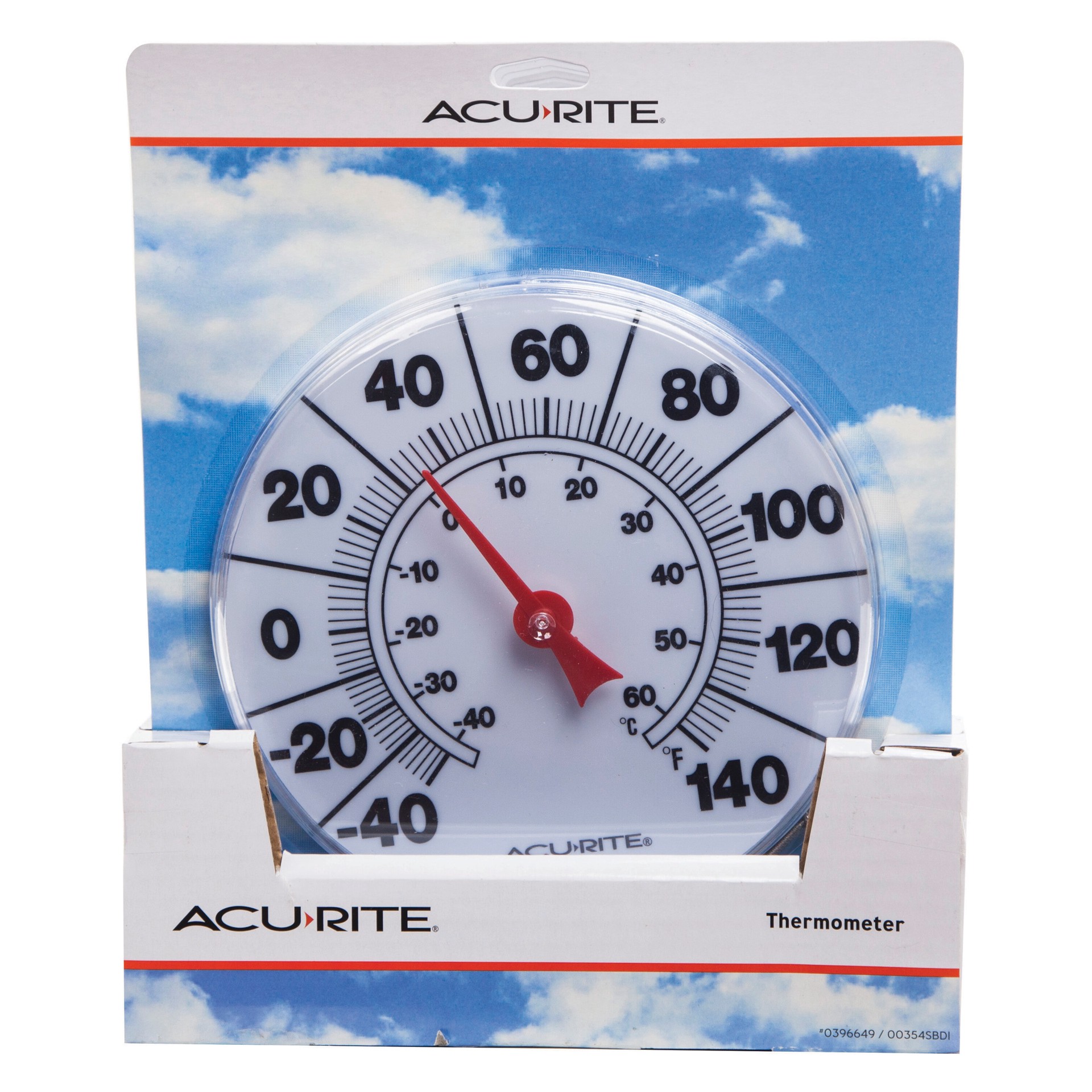 slide 6 of 6, AcuRite Analog Wired Outdoor White Thermometer, 1 ct