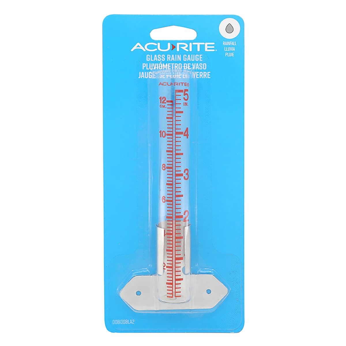 slide 4 of 4, AcuRite Glass Analog 5-in Rain Gauge, 1 ct