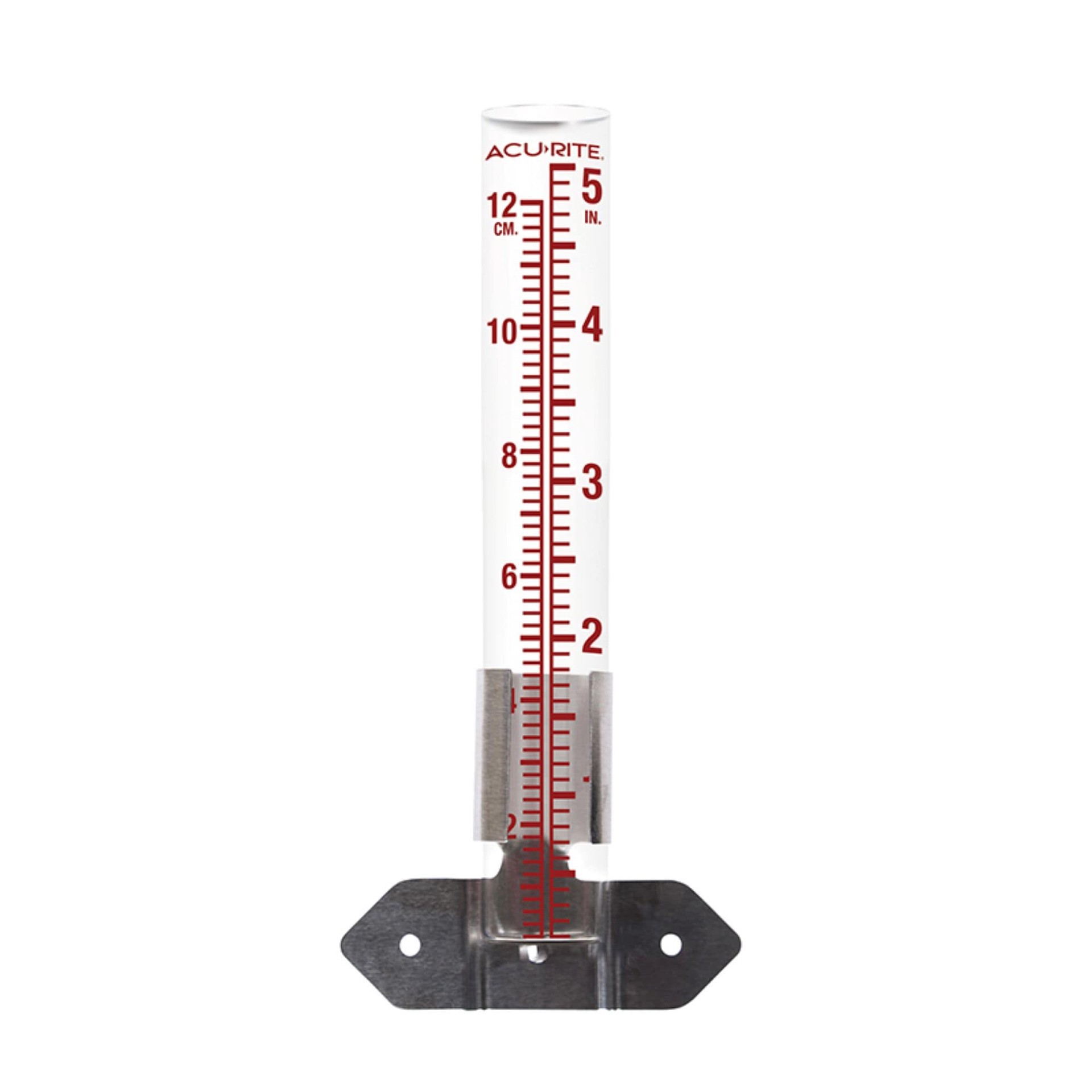 slide 1 of 4, AcuRite Glass Analog 5-in Rain Gauge, 1 ct