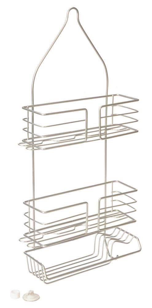 slide 3 of 4, Style Selections Ultra chrome Steel 2 -Shelf Bathtub caddy 10-in x 5.5-in x 25-in, 1 ct