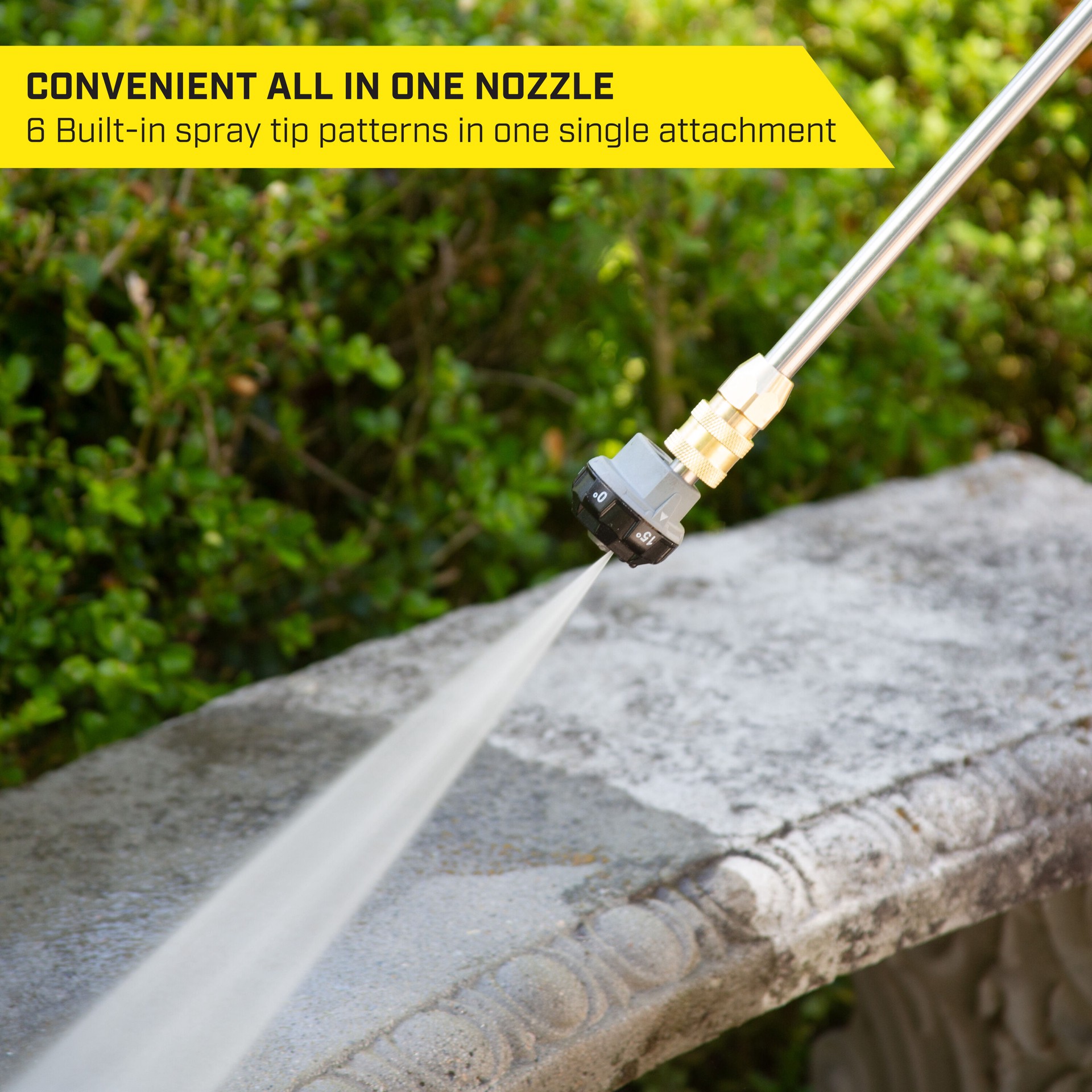slide 3 of 6, SurfaceMaxx 3600-PSI 1/4-in Adjustable nozzle, 1 ct