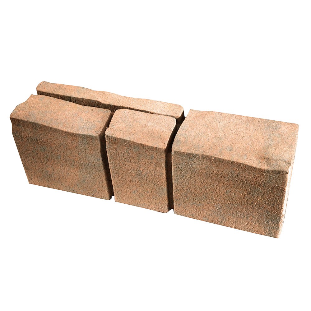 slide 1 of 4, 4.0-Inches H x 16.0-Inches L x 4.0-Inches D Jaxon Concrete Retaining wall block, 1 ct